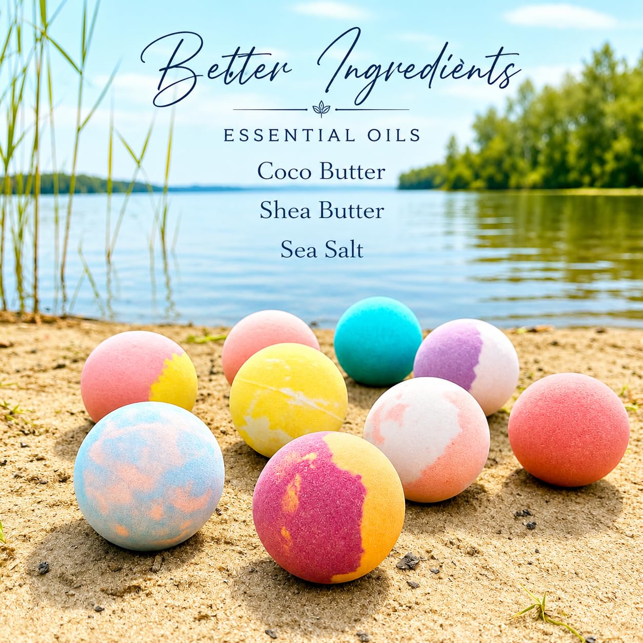 EvolutionUSA Refresh Bath Bombs for Women & Kids – 24 Bath Bombs Mini Sized, Organic Bathbomb Set, Women & Kids Bath Fizz, Luxury Gift for Mother’s Day, Easter, Valentines, Birthday or Self Care