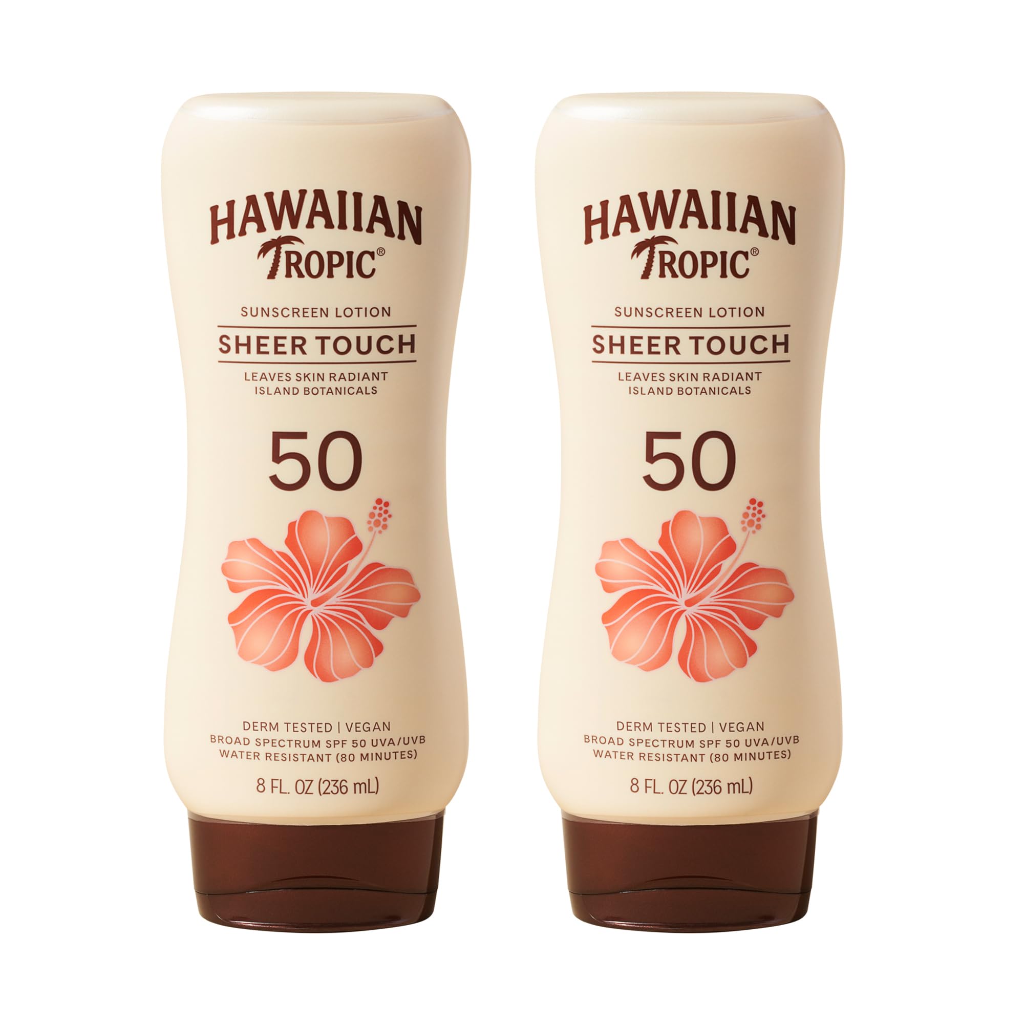 Hawaiian Tropic Sheer Touch Lotion Sunscreen SPF 70, 8 Fl Oz | Broad Spectrum, Oxybenzone Free, Sunblock Lotion, Hawaiian Tropic Sunscreen SPF 70, 8 Fl Oz