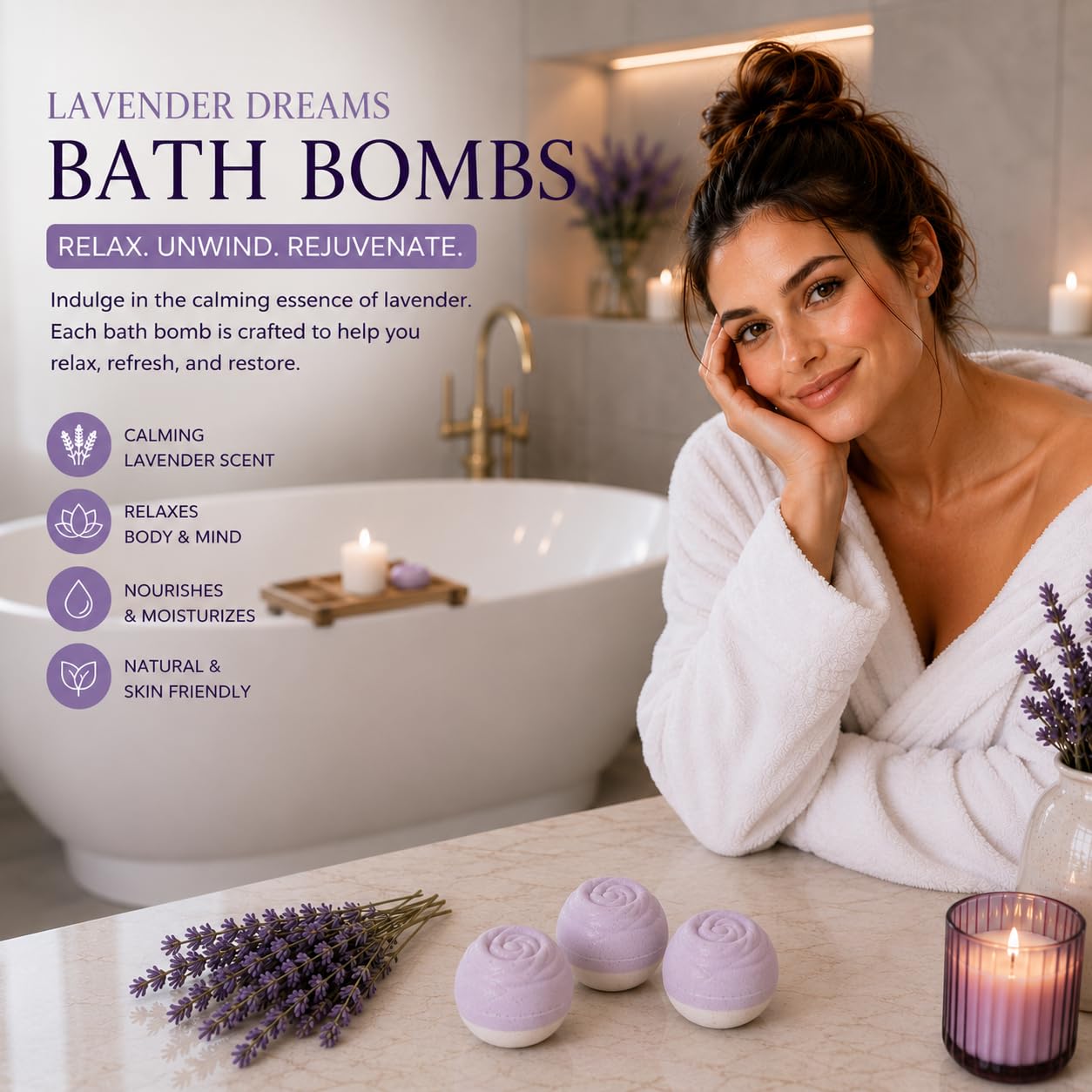 EvolutionUSA Refresh Bath Bombs for Women & Kids – 24 Bath Bombs Mini Sized, Organic Bathbomb Set, Women & Kids Bath Fizz, Luxury Gift for Mother’s Day, Easter, Valentines, Birthday or Self Care