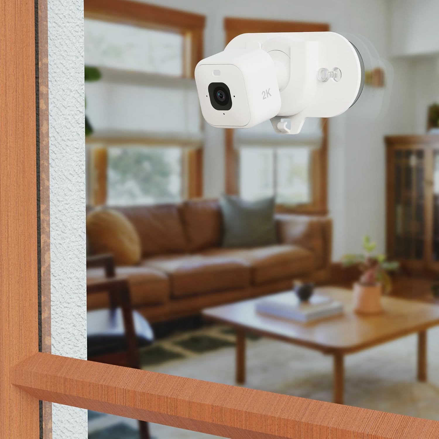 2 Pack Blink Camera Mount with Strong Suction Cup, No Drill No Screws No Adhesive, Window Mount for Blink Mini 2K+/ Mini 2 /Blink Outdoor 2K+ / All Blink Indoor Cameras (White)