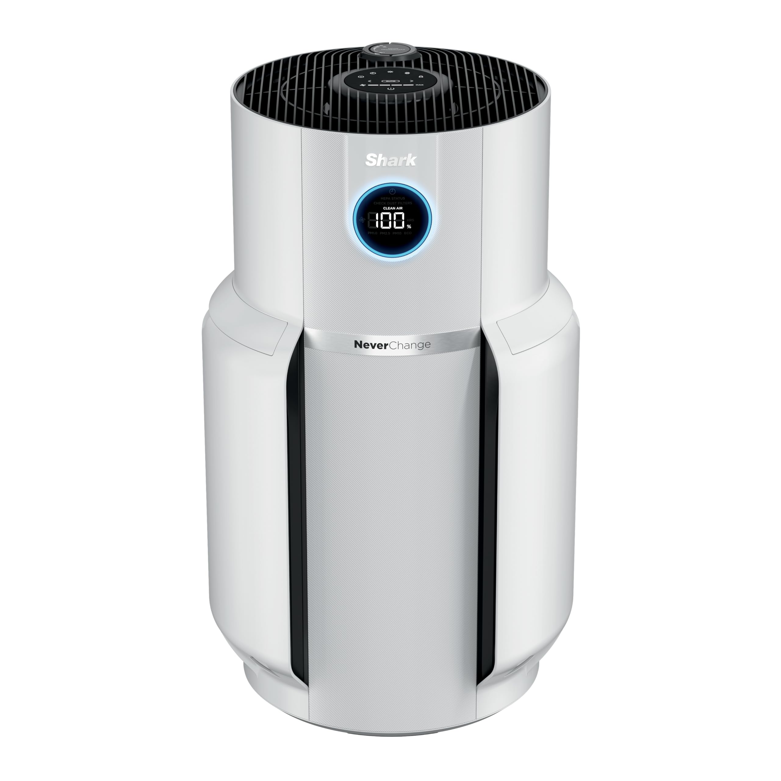 Shark Air Purifier for Home, NeverChange Compact Pro, 2 Pack, For Bedroom, Nursery, Home Office, Dorm, HEPA-Exceeding Filter, Captures Pollutants, Pet Dander, Dust, Odor, Smoke, Dark Grey, HP0712GY1