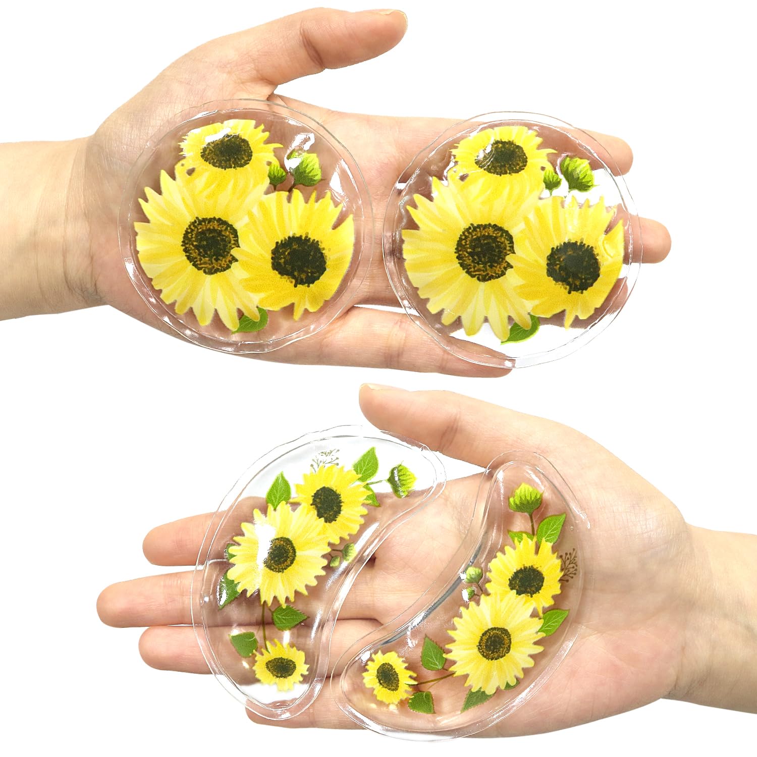 4PCS Gel Eye Ice Pack Set Reusable, Cold and Hot Compress for Eyes, Ice Pack for Eyes, Cooling Eye Pads for Eye Strain, Swelling, Redness, Dark Circles, Puffy Eyes, and Eye Recovery Surgery.