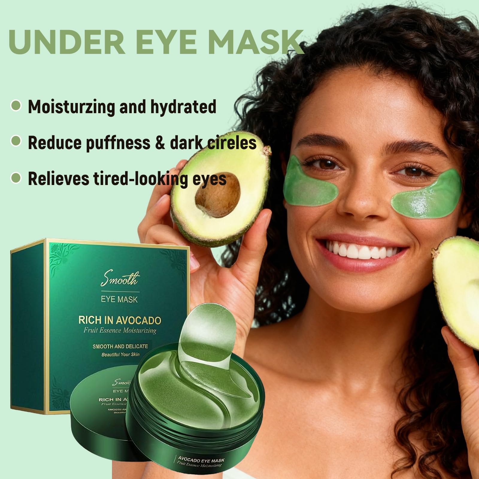 60 Pcs Gradient Under Eye Patches, Eye Patches for Puffy Eyes and Dark Circles, Eye Patches for Dark Circles, Under Eye Mask, Collagen Eye Patches, Eye Mask Skincare, Reduce Wrinkles and Fine Lines