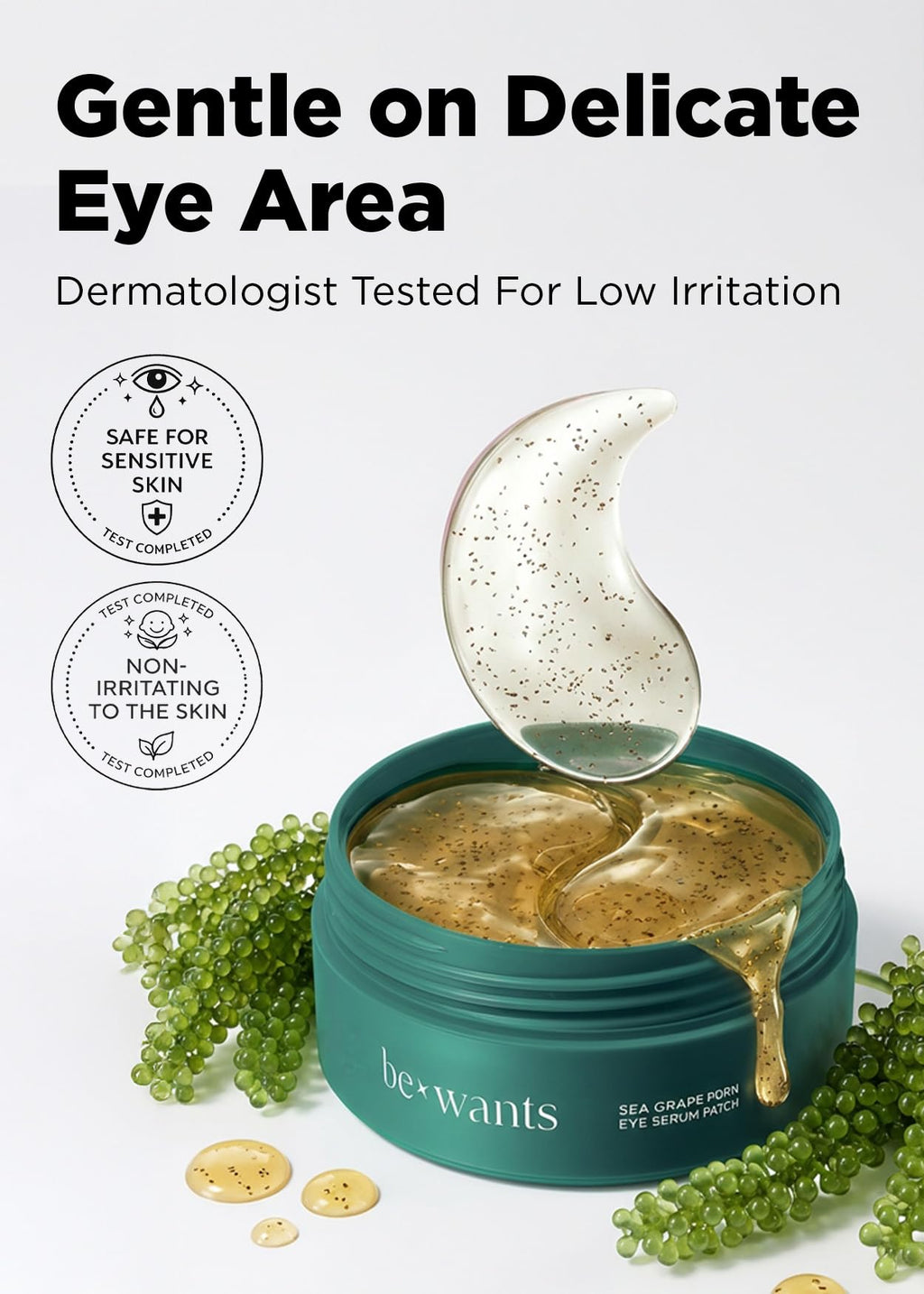 bewants Deep Toning Glutathione Eye Serum Patch | Korean Retinol and Caffeine Eye Patches | Advanced Glutathione Skincare Gel Patch | 60 Undereye Mask Patches