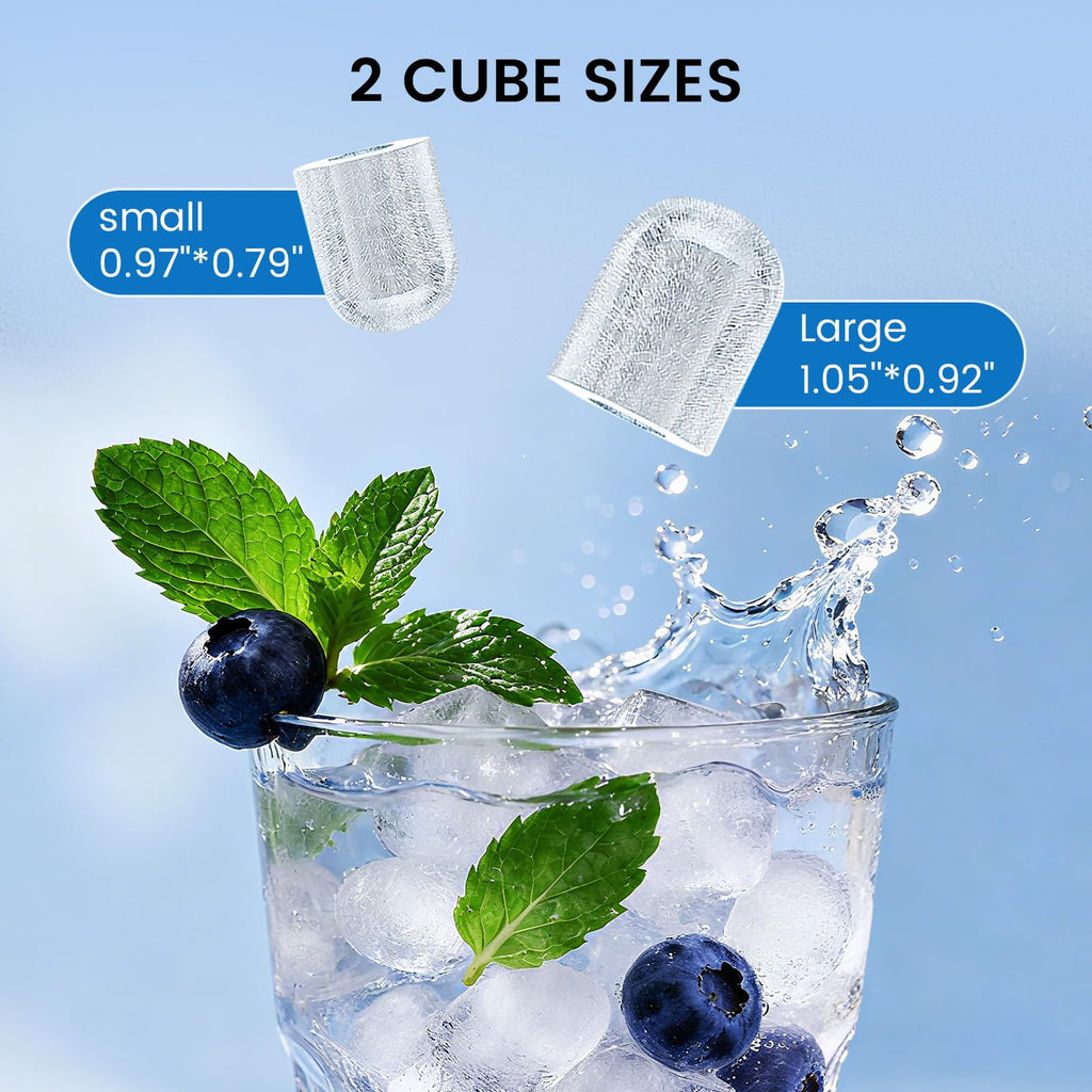 COWSAR Ice Maker Countertop, Portable Ice Machine with Self-Cleaning, 26.5 lbs/24Hrs, 8 Ice Cubes in 6 Mins, Ice Basket and Scoop, Ideal for Home, Kitchen, Bar, Camping