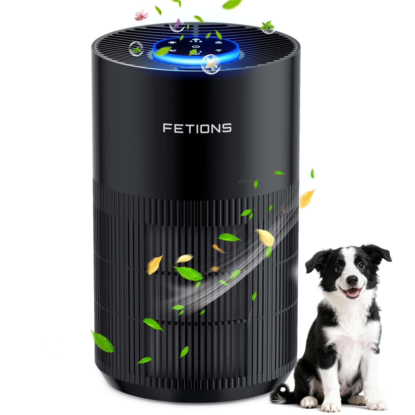 Air Purifiers for Bedroom Home up to 1200Ft², Small Air Purifier for Bedroom, H14 HEPA Air Purifiers for Home Pets,with Sleep Mode, 3 Speeds, Timer, Aroma Function