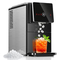 Electactic Nugget Ice Makers Countertop, Portable Ice Maker with Self-Cleaning, 35Lbs Per Day, Self Dispensing Design, One-Click Operation, 1.8L Water Tank, 1.5Lbs Ice Storage, for Home/Office/Kitchen