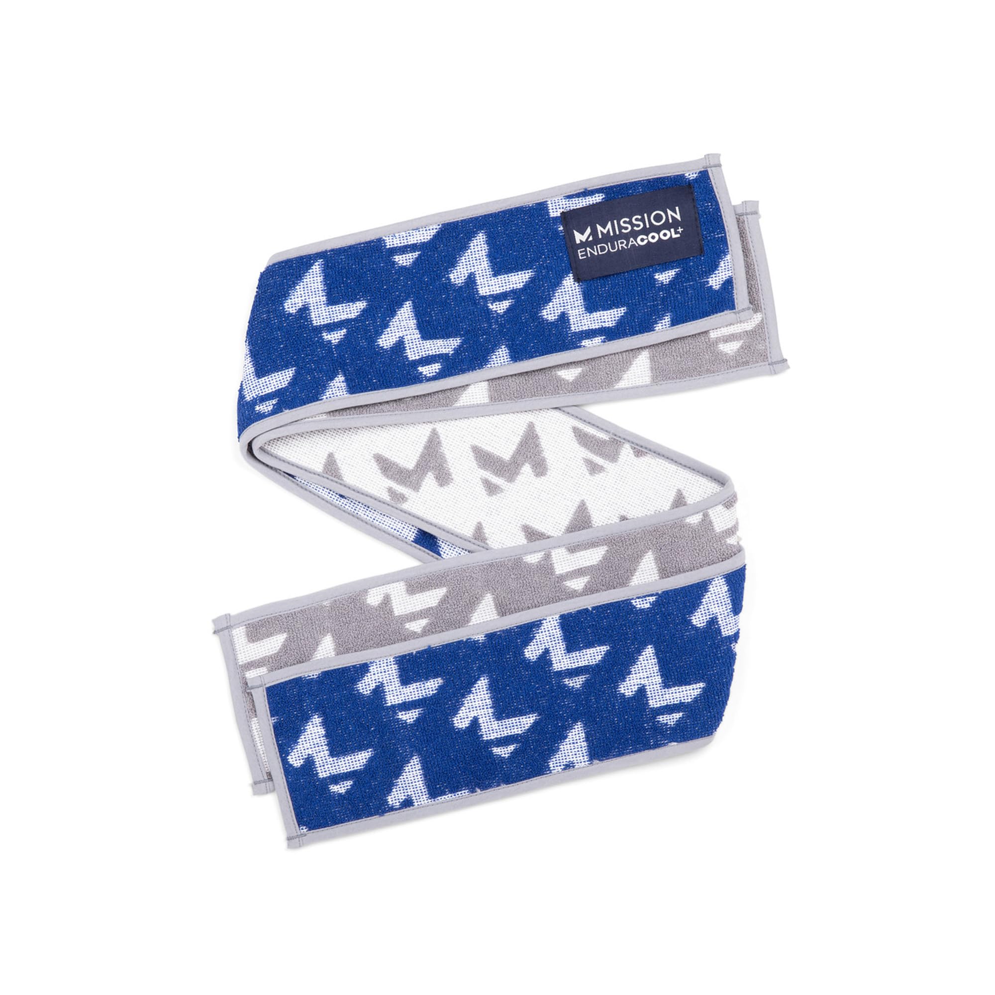 MISSION Instant Cooling Up to 8 Hours Enduracool+ Mini Performance Towel, 2 Pack, UPF 50, Fast Drying, for Outdoors, Running, Sports, Hiking, Camping, Gym (Ash Gray & Soft Blue)