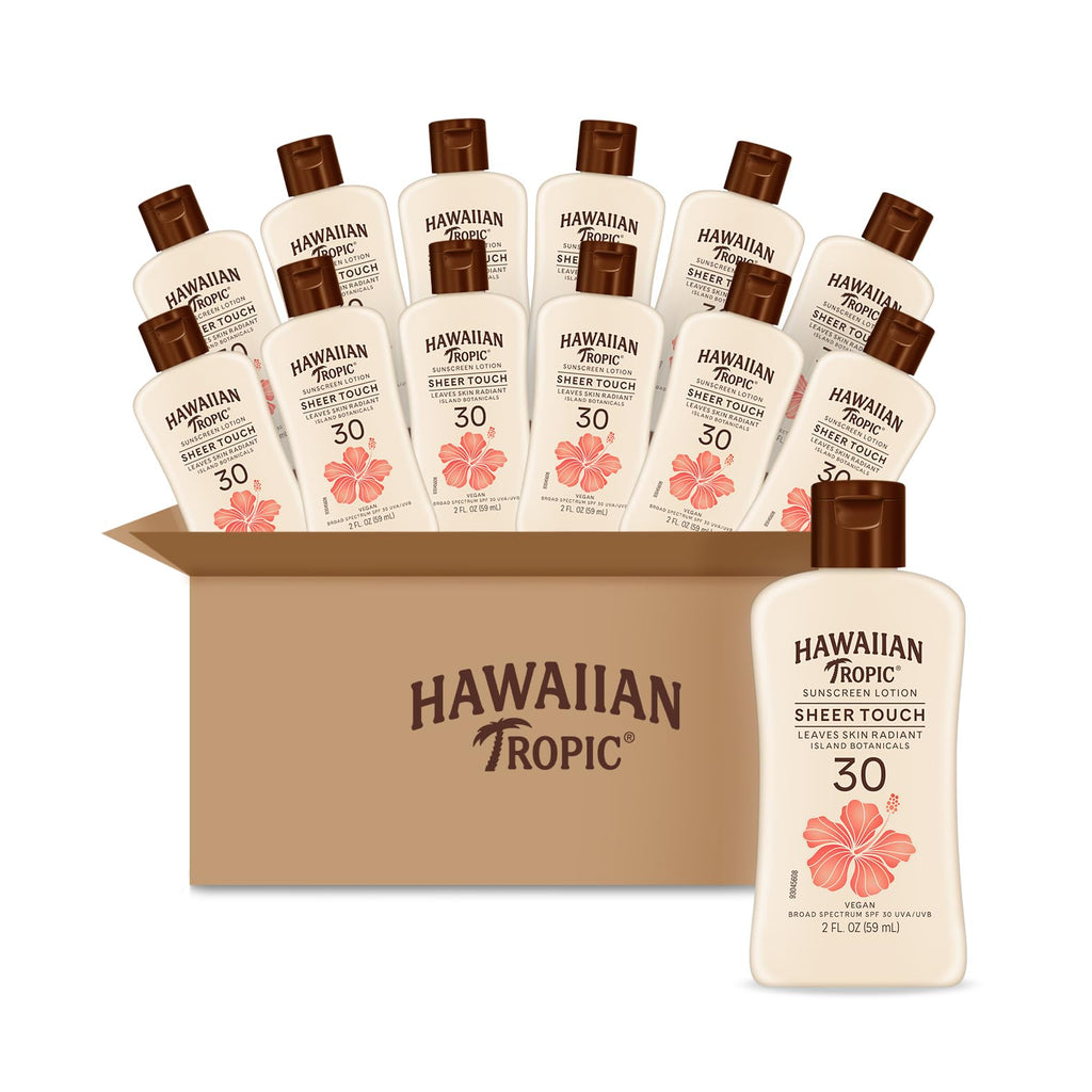 Hawaiian Tropic Sheer Touch Lotion Sunscreen SPF 70, 8 Fl Oz | Broad Spectrum, Oxybenzone Free, Sunblock Lotion, Hawaiian Tropic Sunscreen SPF 70, 8 Fl Oz