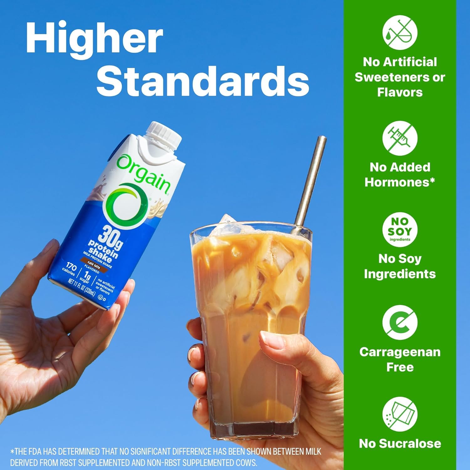 Orgain 30g High Protein Shake, Dairy Isolate Milk Protein, Chocolate Fudge, 5g BCAAs, 1g Sugar Per Serving, Meal Replacement, Ready to Drink, Keto Friendly, Gluten-Free 11 Fl Oz (Pack of 12)
