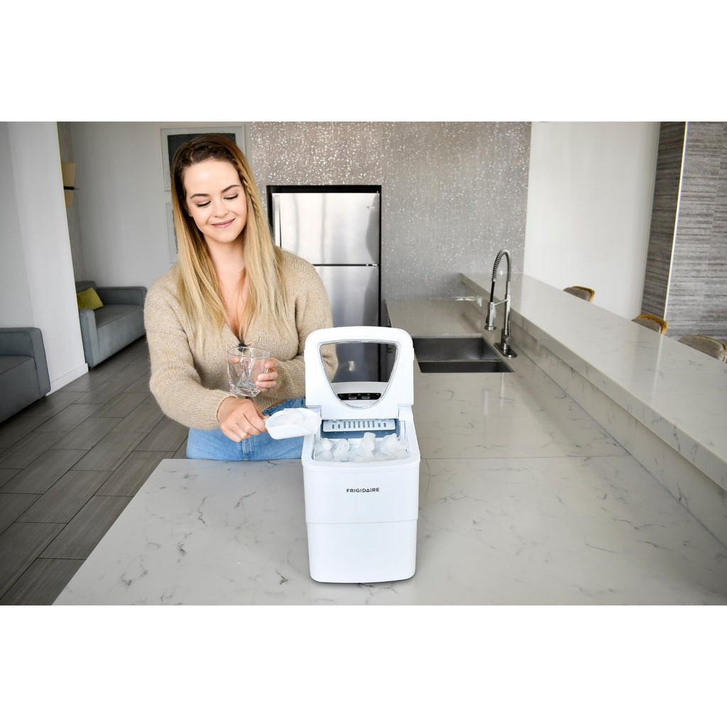 Frigidaire EFIC108 Counter top Portable, 26 lb per Day Compact Ice Maker Machine