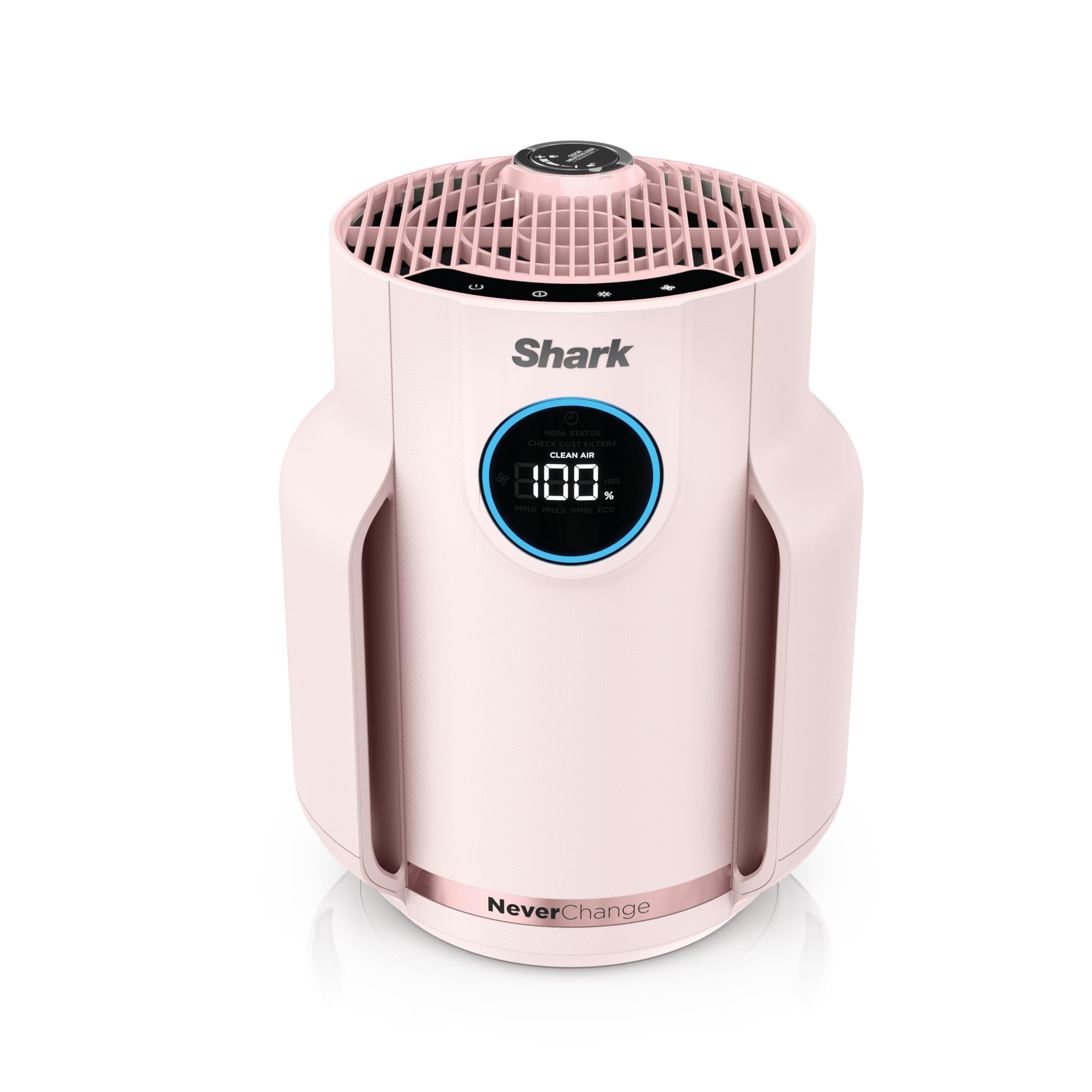 Shark Air Purifier for Home, NeverChange Compact Pro, 2 Pack, For Bedroom, Nursery, Home Office, Dorm, HEPA-Exceeding Filter, Captures Pollutants, Pet Dander, Dust, Odor, Smoke, Dark Grey, HP0712GY1