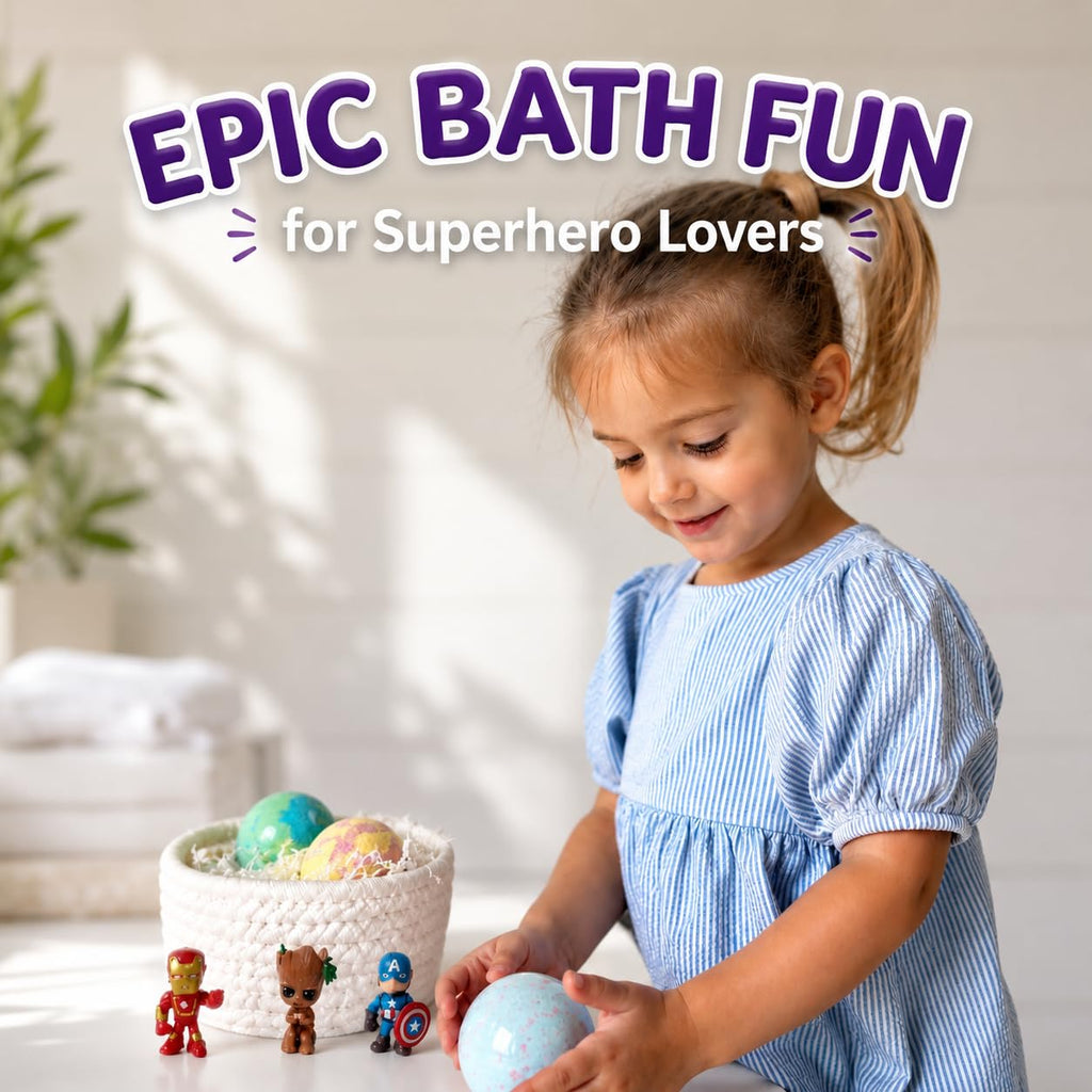 EvolutionUSA Refresh Bath Bombs for Women & Kids – 24 Bath Bombs Mini Sized, Organic Bathbomb Set, Women & Kids Bath Fizz, Luxury Gift for Mother’s Day, Easter, Valentines, Birthday or Self Care