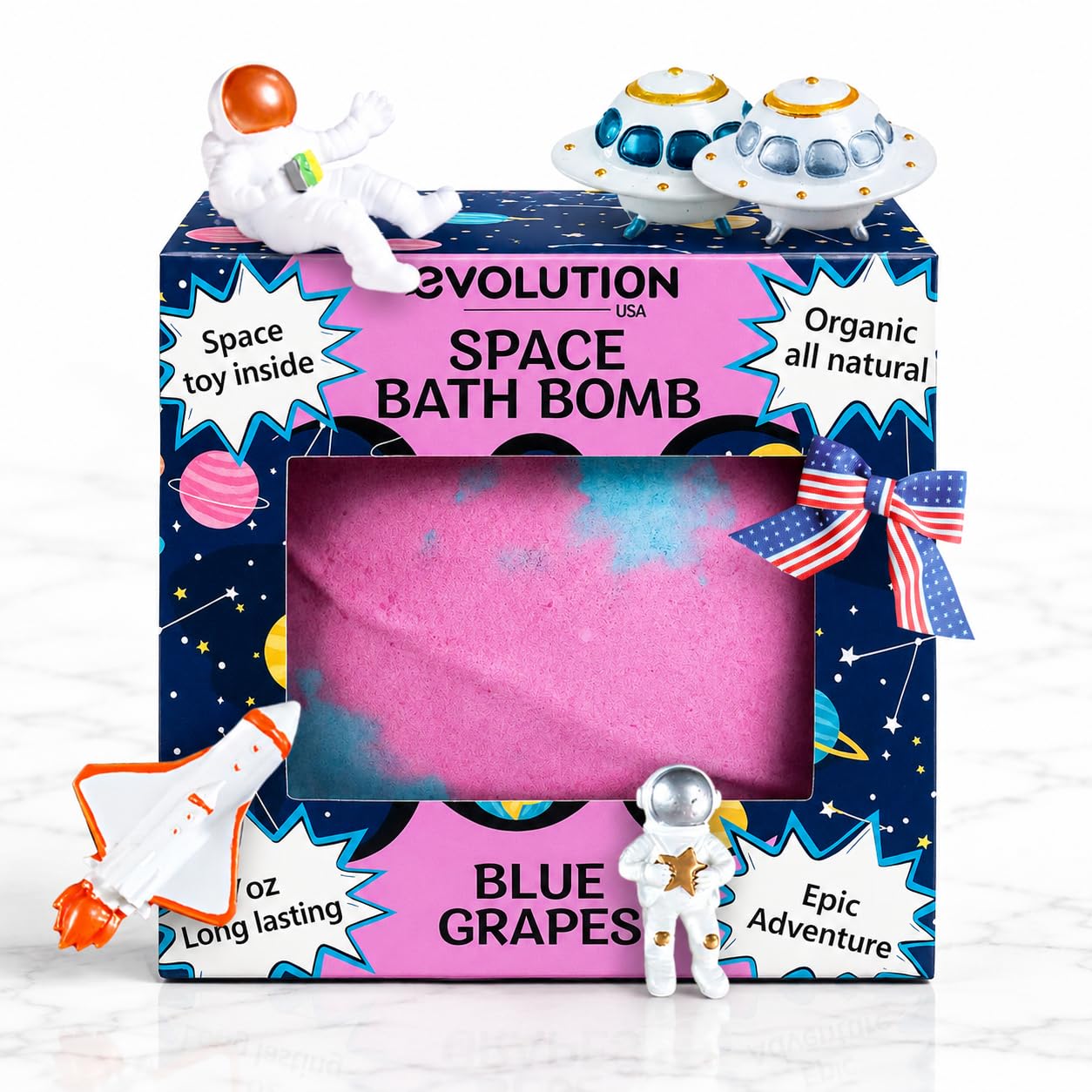 EvolutionUSA Refresh Bath Bombs for Women & Kids – 24 Bath Bombs Mini Sized, Organic Bathbomb Set, Women & Kids Bath Fizz, Luxury Gift for Mother’s Day, Easter, Valentines, Birthday or Self Care
