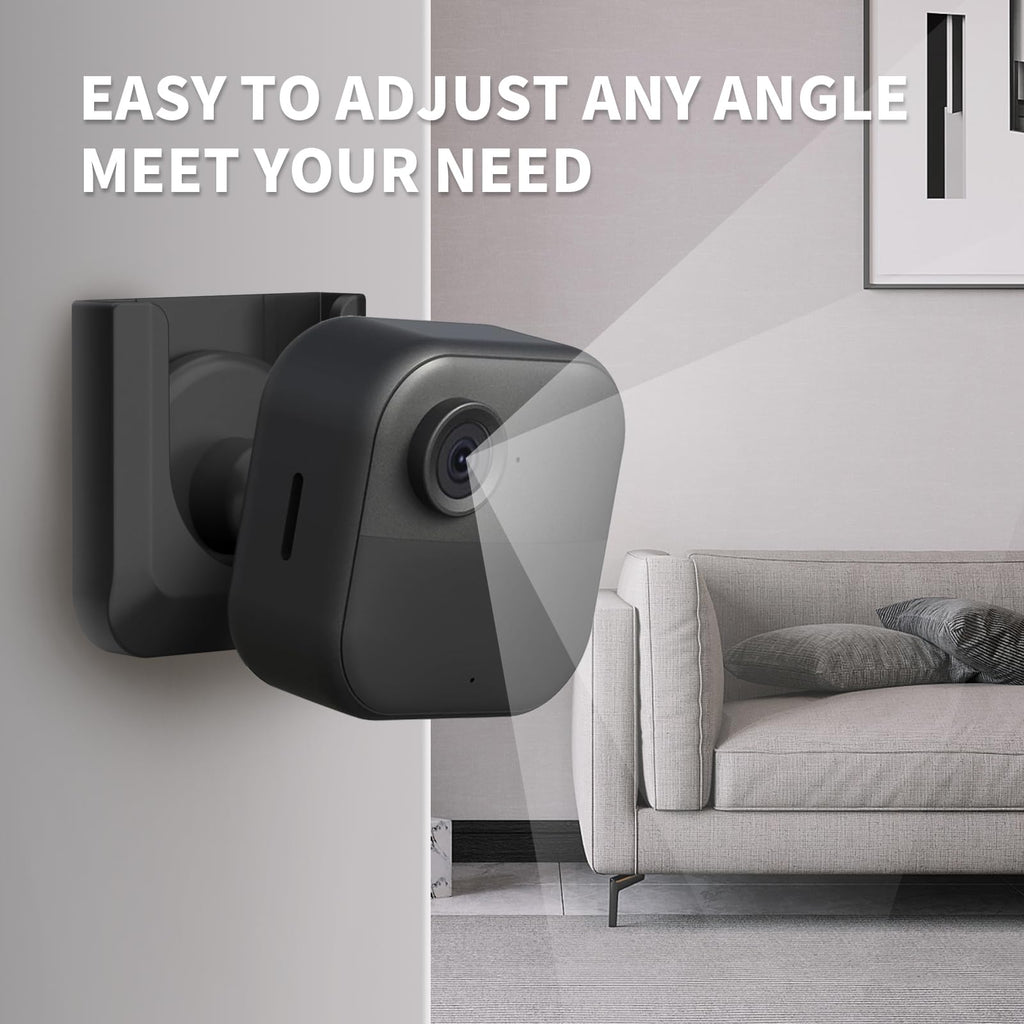 Blink Mini 2 No Drill Wall Mount Bracket for Blink Mini 2/Blink Outdoor 4/Blink Indoor Camera,No Screw Adhesive Blink Camera Mount for Blink Indoor Outdoor Camera 3Pack (Camera Not Included),White