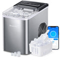 GoveeLife Smart Countertop Ice Makers, Portable Ice Maker Machine with Self-Cleaning, 6 Mins 9 Bullet Ice, 26lbs/24Hrs, Voice Remote for Home Kitchen Party Camping, with Ice Scoop Stainless Silver | Ice Maker with 26lbs/Day, App and Voice Control, Self-Cl