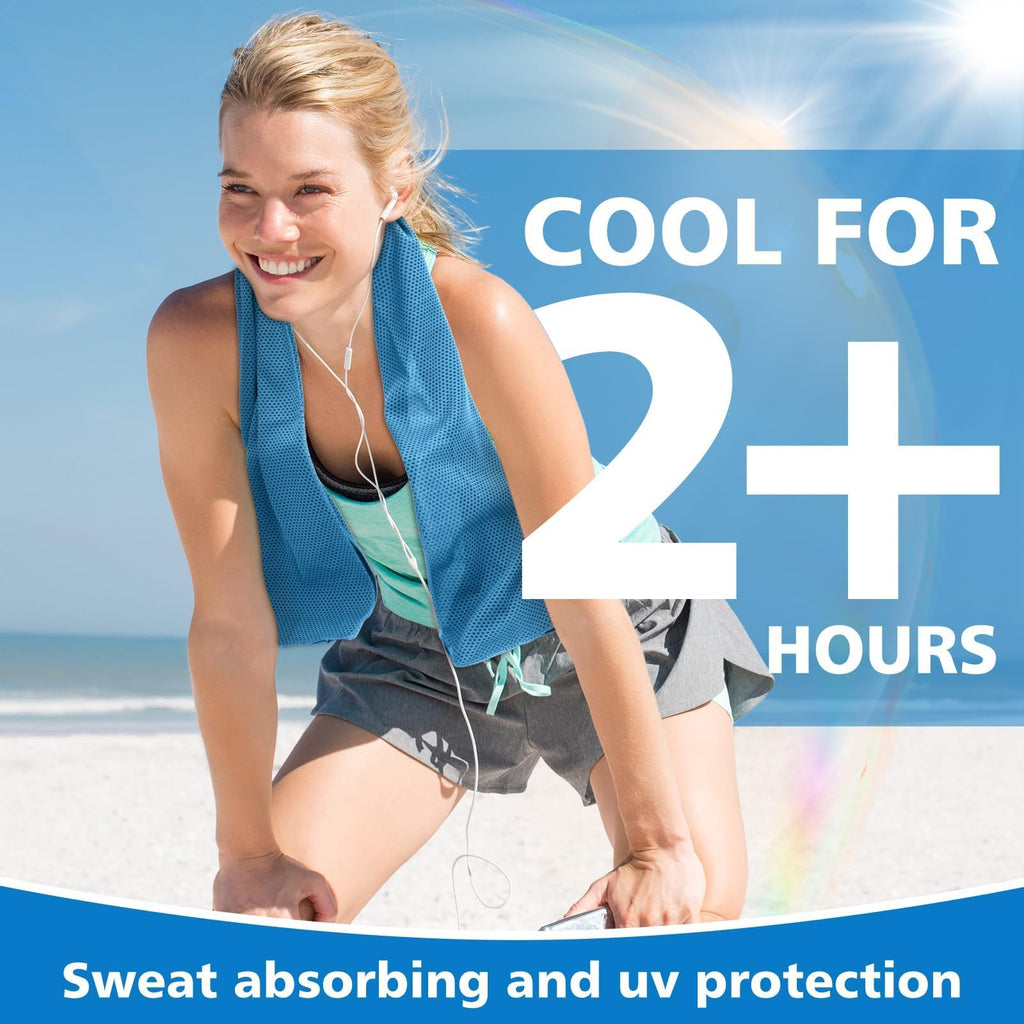 24 Pack Cooling Towels Bulk for Neck and Face 40"x12" Ice Cooling Sweat Rags Microfiber Soft Breathable Soft Chilly Towel for Yoga Golf Sport Running