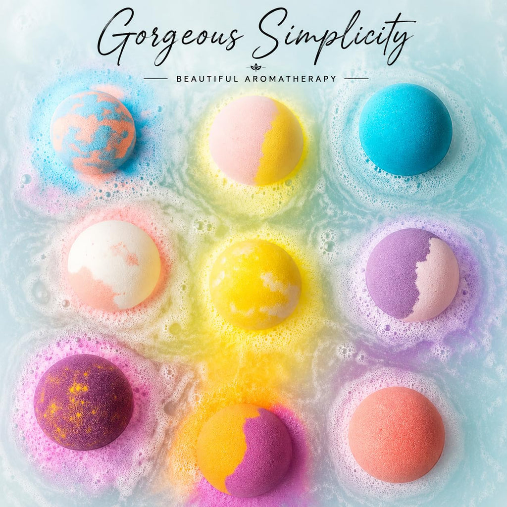EvolutionUSA Refresh Bath Bombs for Women & Kids – 24 Bath Bombs Mini Sized, Organic Bathbomb Set, Women & Kids Bath Fizz, Luxury Gift for Mother’s Day, Easter, Valentines, Birthday or Self Care