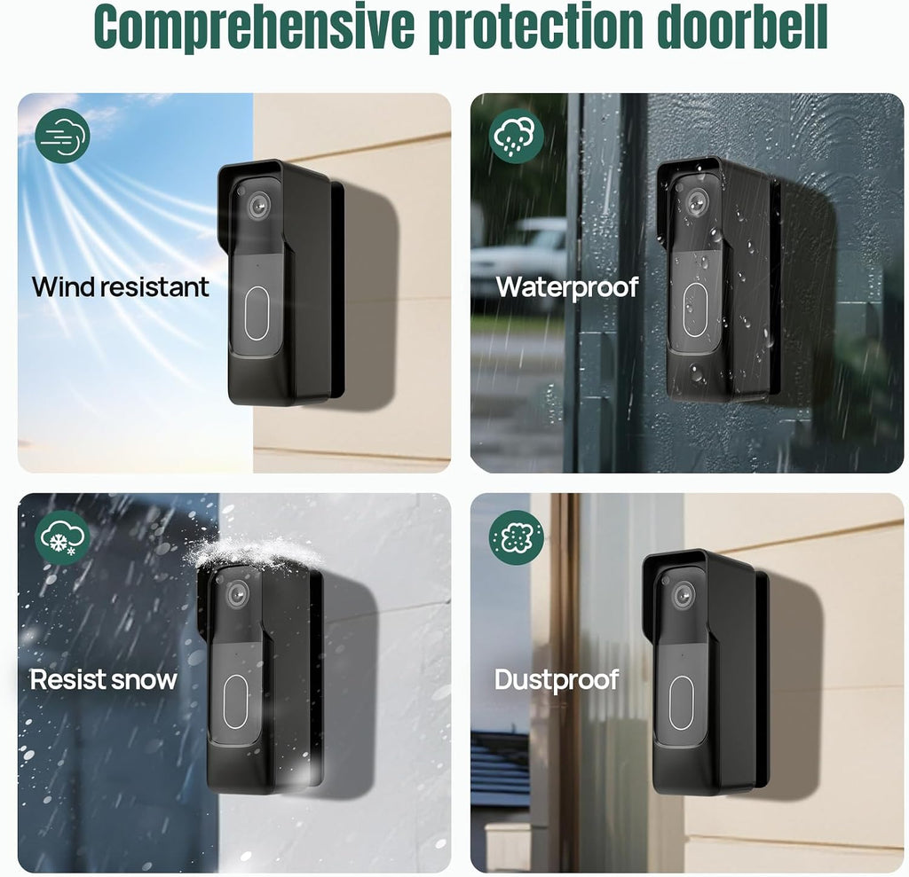 Blink Doorbell Camera Mount for 2nd Gen 2025 (newest model) 0-45° Adjustable Angle Anti-Theft Mount, No-Drill Easy Installation, Holder Compatible with Blink Video Doorbell Gen 2