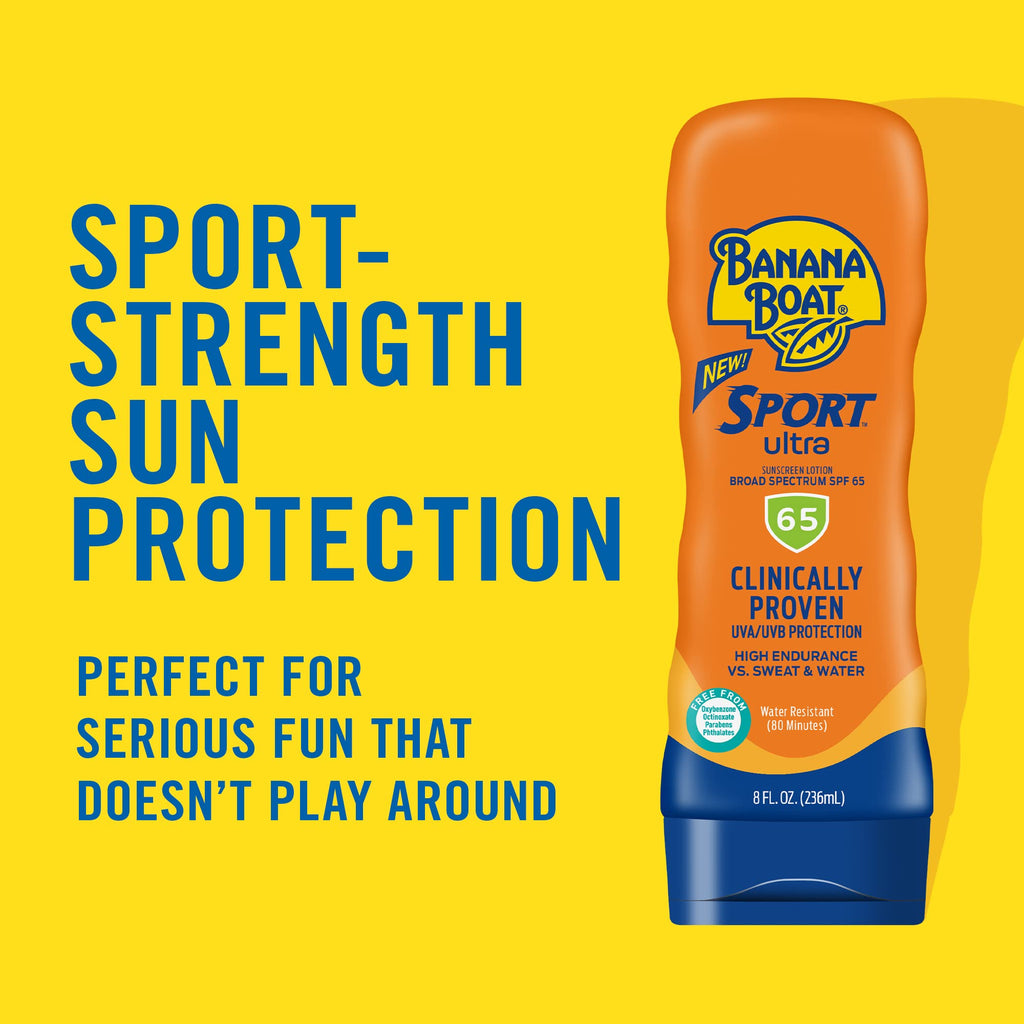 Banana Boat Sport Ultra SPF 50 Sunscreen Lotion, 12oz | Banana Boat Sunscreen SPF 50 Lotion, Oxybenzone-Free, Sunblock, Family Size, 12oz (Pack of 1)