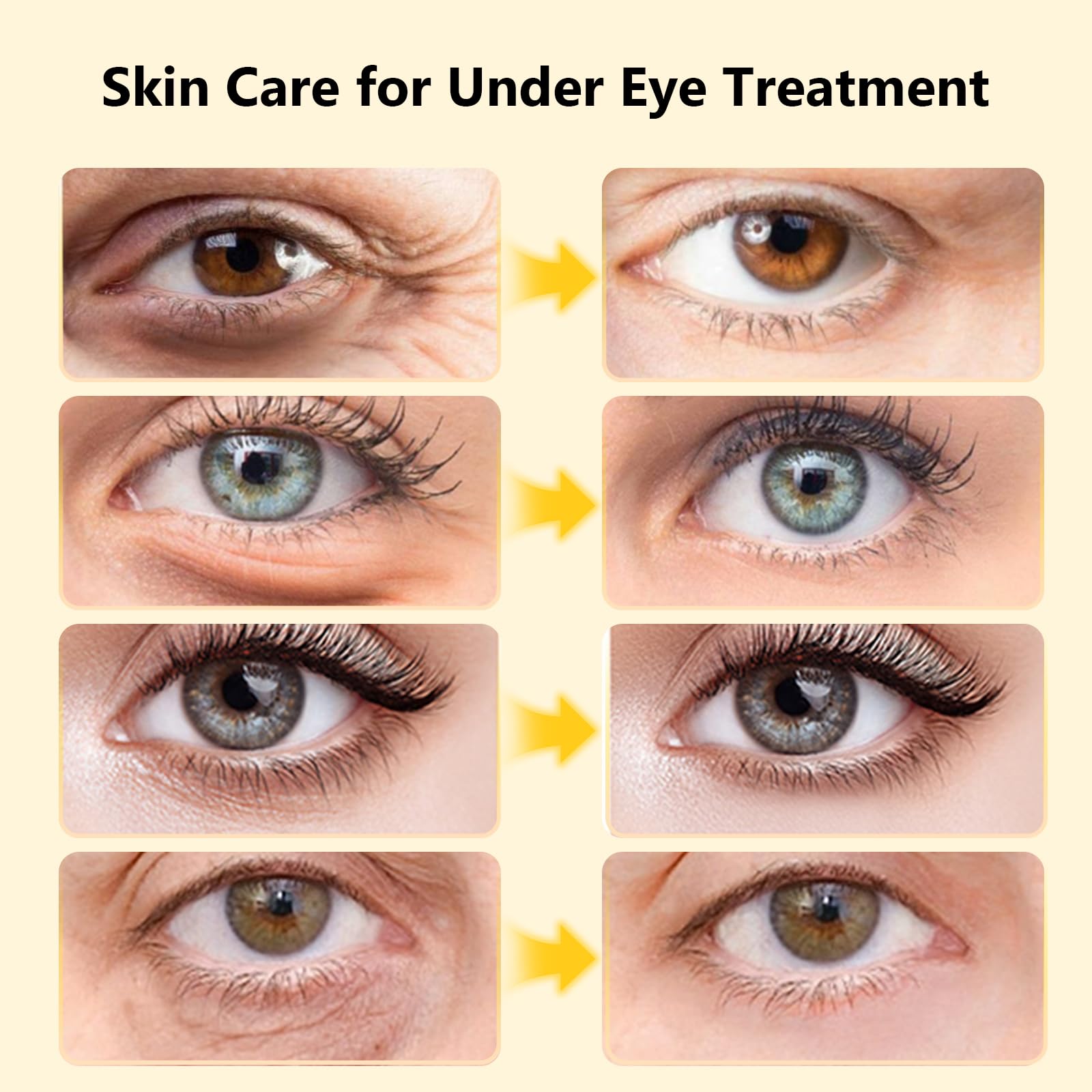 Adofect Hydrogel Caffeine Under Eye Masks, Collagen Eye Patches for Dark Circles Puffy Eyes Under Eye Bags, Deep Hydration Eye Gels for All Skin Types, Skin Care Gifts (Pink, 30 Pairs)
