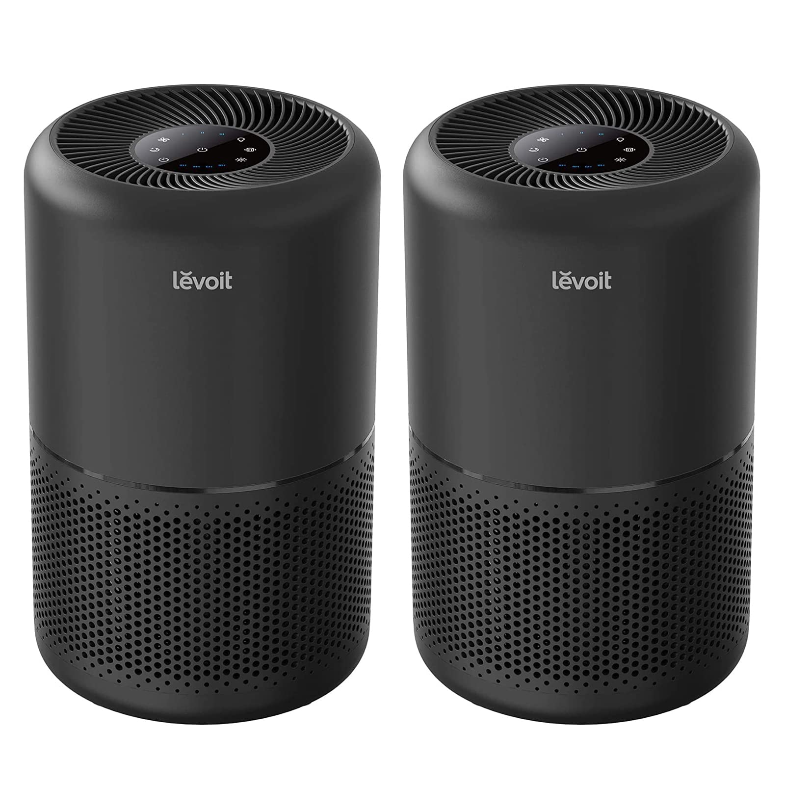 LEVOIT Air Purifier for Home Allergies Pet Hair in Bedroom, Covers Up to 1073 ft² by 56W High Torque Motor, AHAM VERIFIDE, 3-in-1 Filter with HEPA Sleep Mode, Remove Dust Smoke Odor, Core300-P, Black