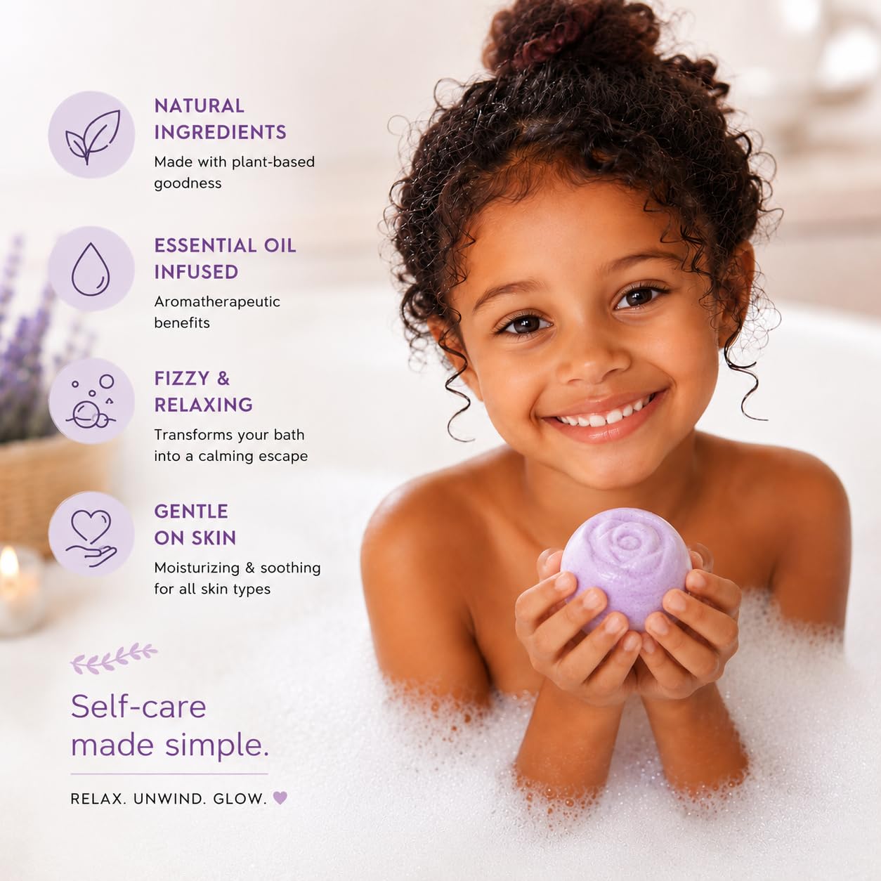 EvolutionUSA Refresh Bath Bombs for Women & Kids – 24 Bath Bombs Mini Sized, Organic Bathbomb Set, Women & Kids Bath Fizz, Luxury Gift for Mother’s Day, Easter, Valentines, Birthday or Self Care