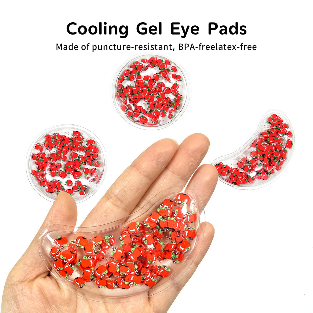 4PCS Gel Eye Ice Pack Set Reusable, Cold and Hot Compress for Eyes, Ice Pack for Eyes, Cooling Eye Pads for Eye Strain, Swelling, Redness, Dark Circles, Puffy Eyes, and Eye Recovery Surgery.