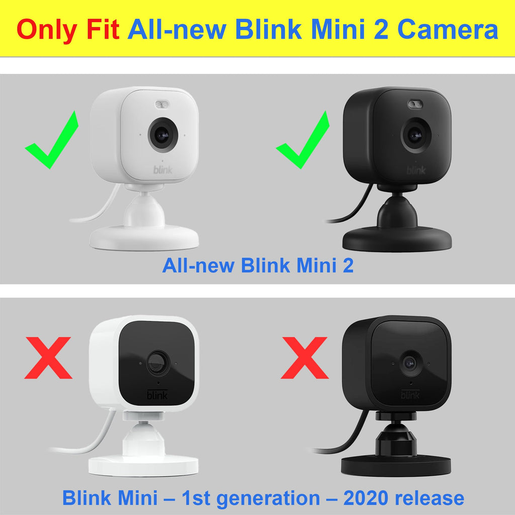 LEFXMOPHY Case Cover for Blink Mini 1 2 2k+ Camera, Black | Mini 2k+, Silicone Cover, Waterproof, Protective Skin, Devil