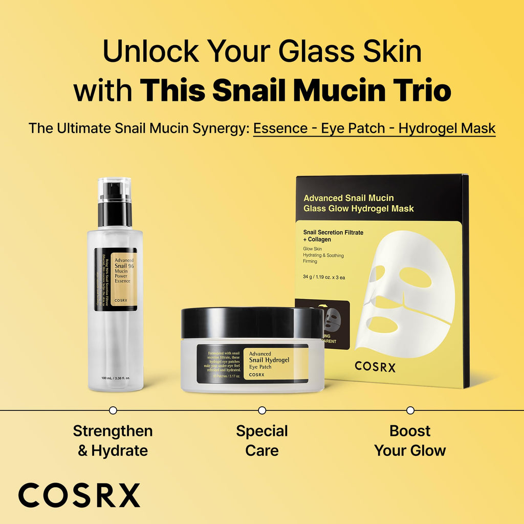 COSRX Pink Peptides Collagen Hydrogel Eye Patch for Puffy Eyes, Cooling & Firming Under Eye Patches with 4-Peptide & Caffeine (60), Depuffing Gel Eye Mask, Korean Skin Care