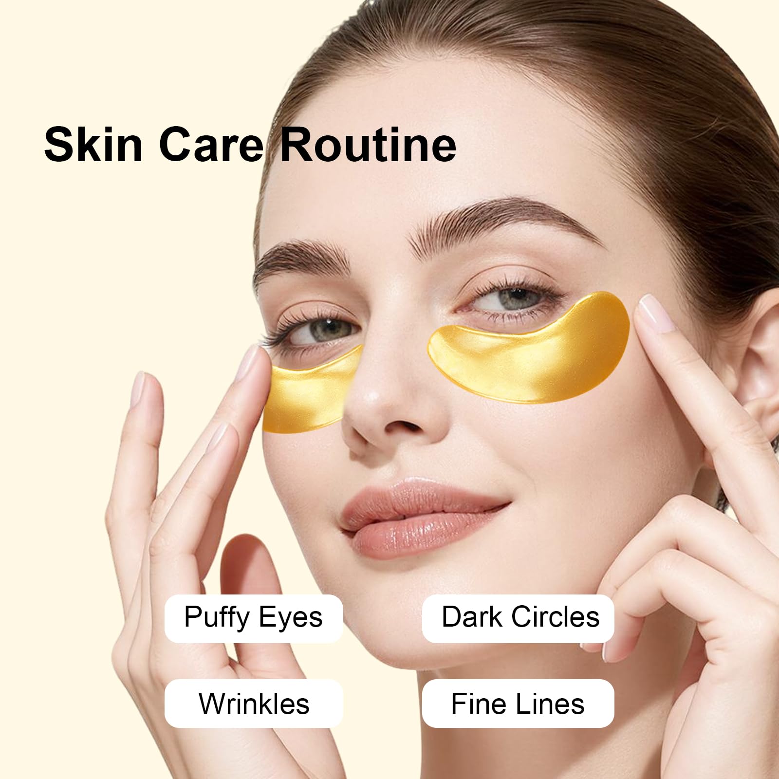 30 Pairs Gel Collagen Eye Pads,Crystal Collagen Under Eye Mask for Moisturizing,Reducing Fine Lines&Dark Circles& Puffy Eyes Under Eye Patch for Women Men, Black