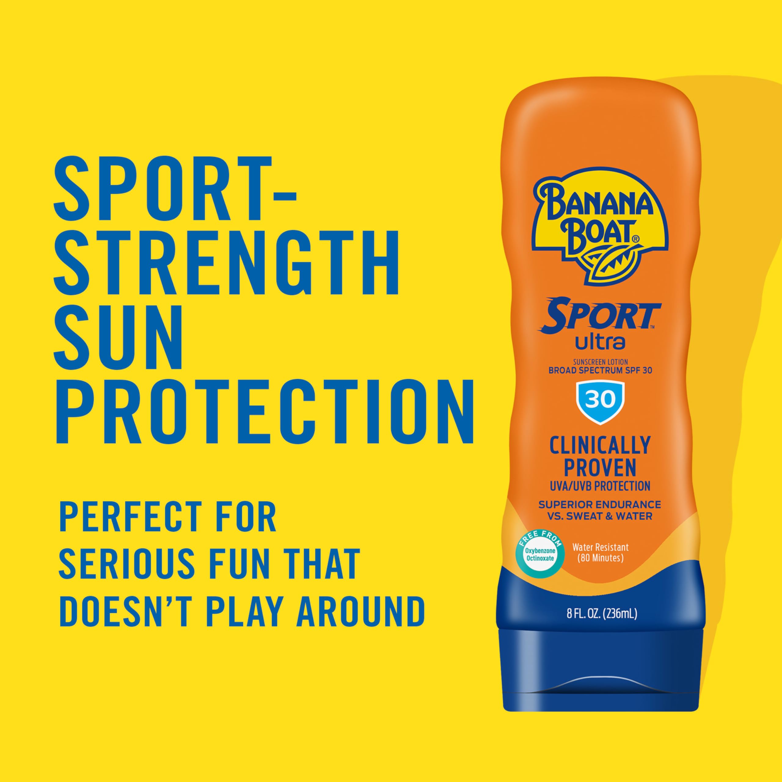 Banana Boat Sport Ultra SPF 50 Sunscreen Lotion, 12oz | Banana Boat Sunscreen SPF 50 Lotion, Oxybenzone-Free, Sunblock, Family Size, 12oz (Pack of 1)