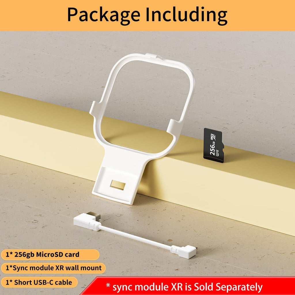 Outlet Mount for All-New Sync Module, Compatible with Blink Sync Module Core/2/XR, Space-Saving & No-Drill Bracket for Blink Indoor Outdoor Security Camera, with Short Cables (1Pack)