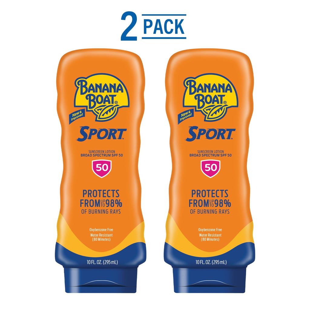 Banana Boat Sport Ultra SPF 50 Sunscreen Lotion, 12oz | Banana Boat Sunscreen SPF 50 Lotion, Oxybenzone-Free, Sunblock, Family Size, 12oz (Pack of 1)