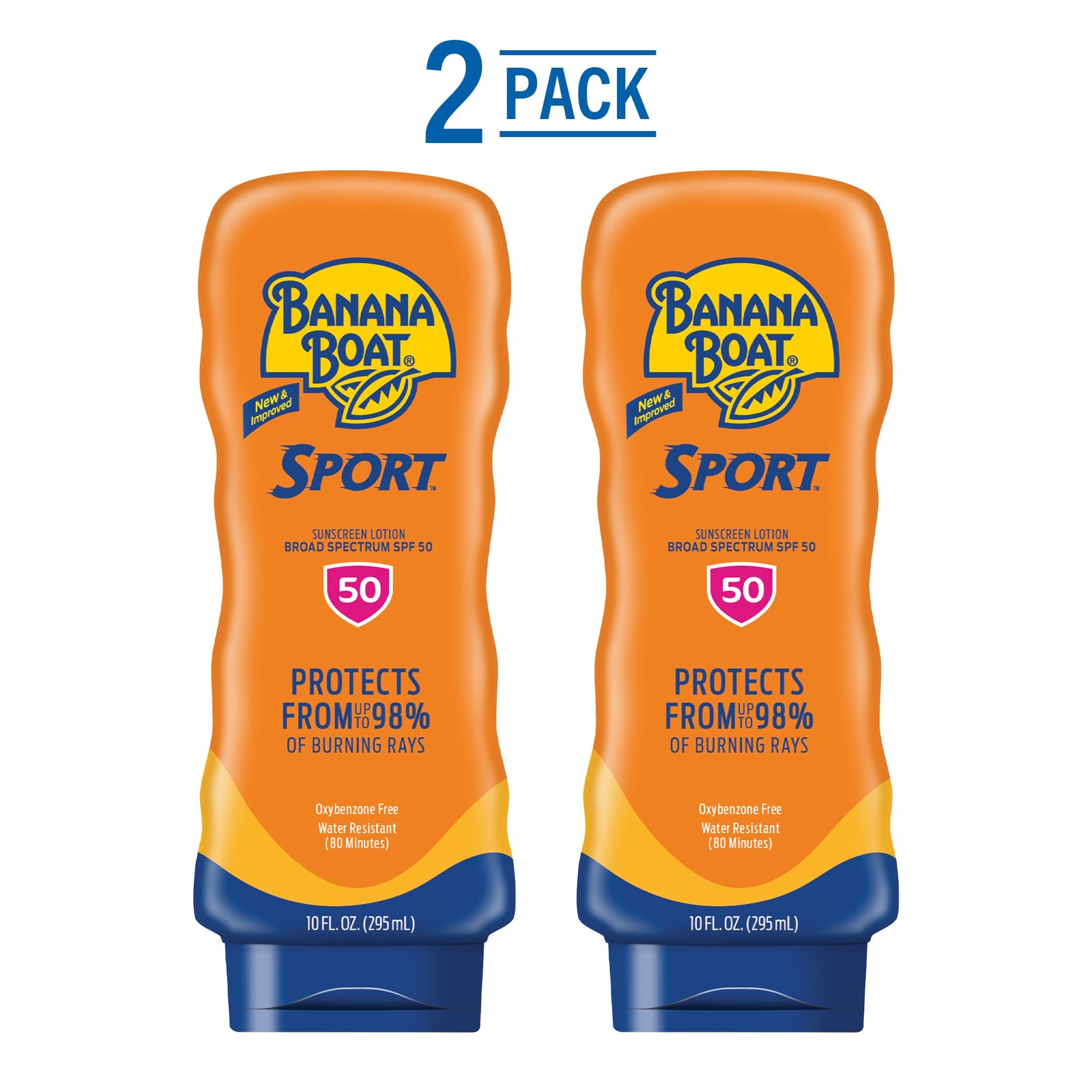 Banana Boat Sport Ultra SPF 50 Sunscreen Lotion, 12oz | Banana Boat Sunscreen SPF 50 Lotion, Oxybenzone-Free, Sunblock, Family Size, 12oz (Pack of 1)