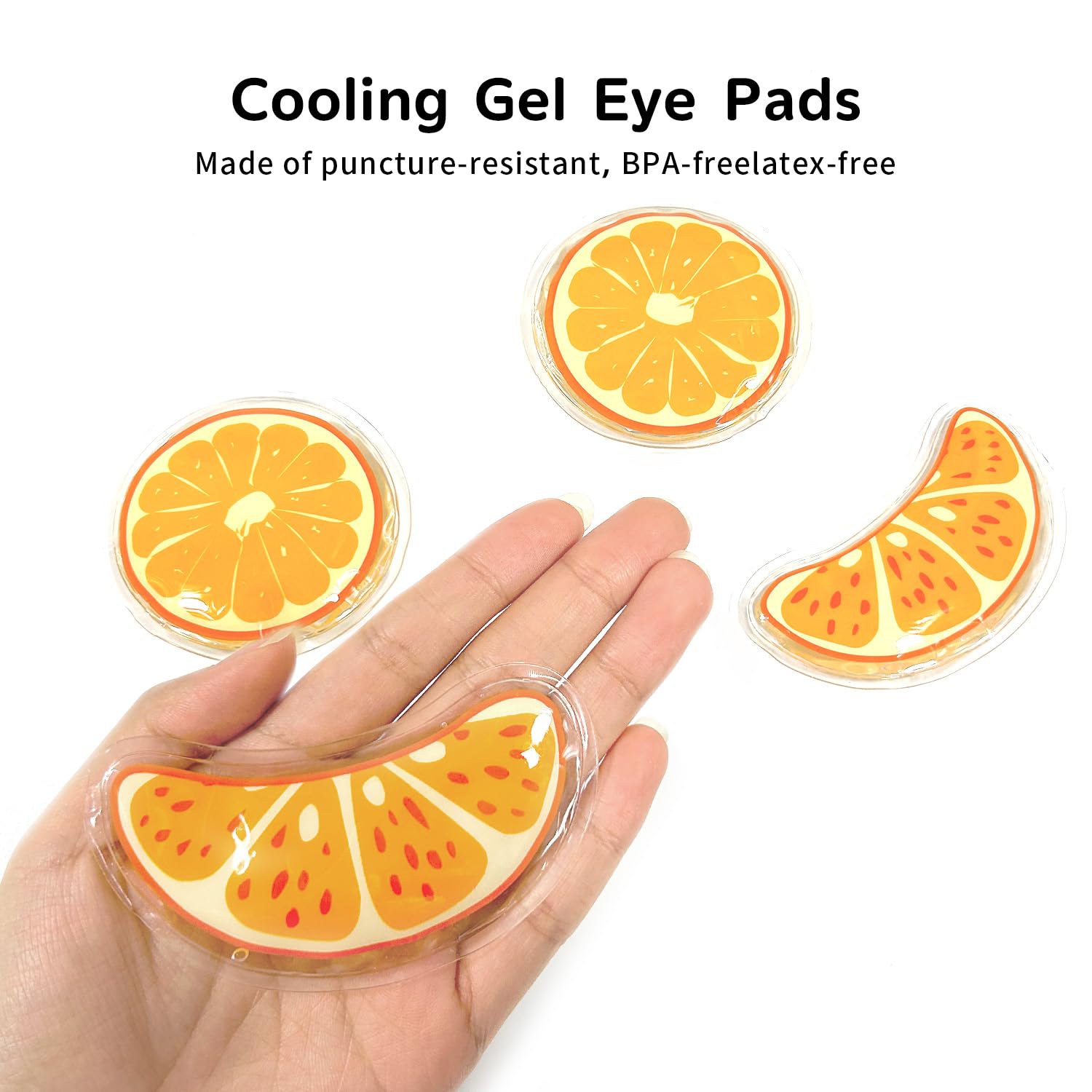 4PCS Gel Eye Ice Pack Set Reusable, Cold and Hot Compress for Eyes, Ice Pack for Eyes, Cooling Eye Pads for Eye Strain, Swelling, Redness, Dark Circles, Puffy Eyes, and Eye Recovery Surgery.