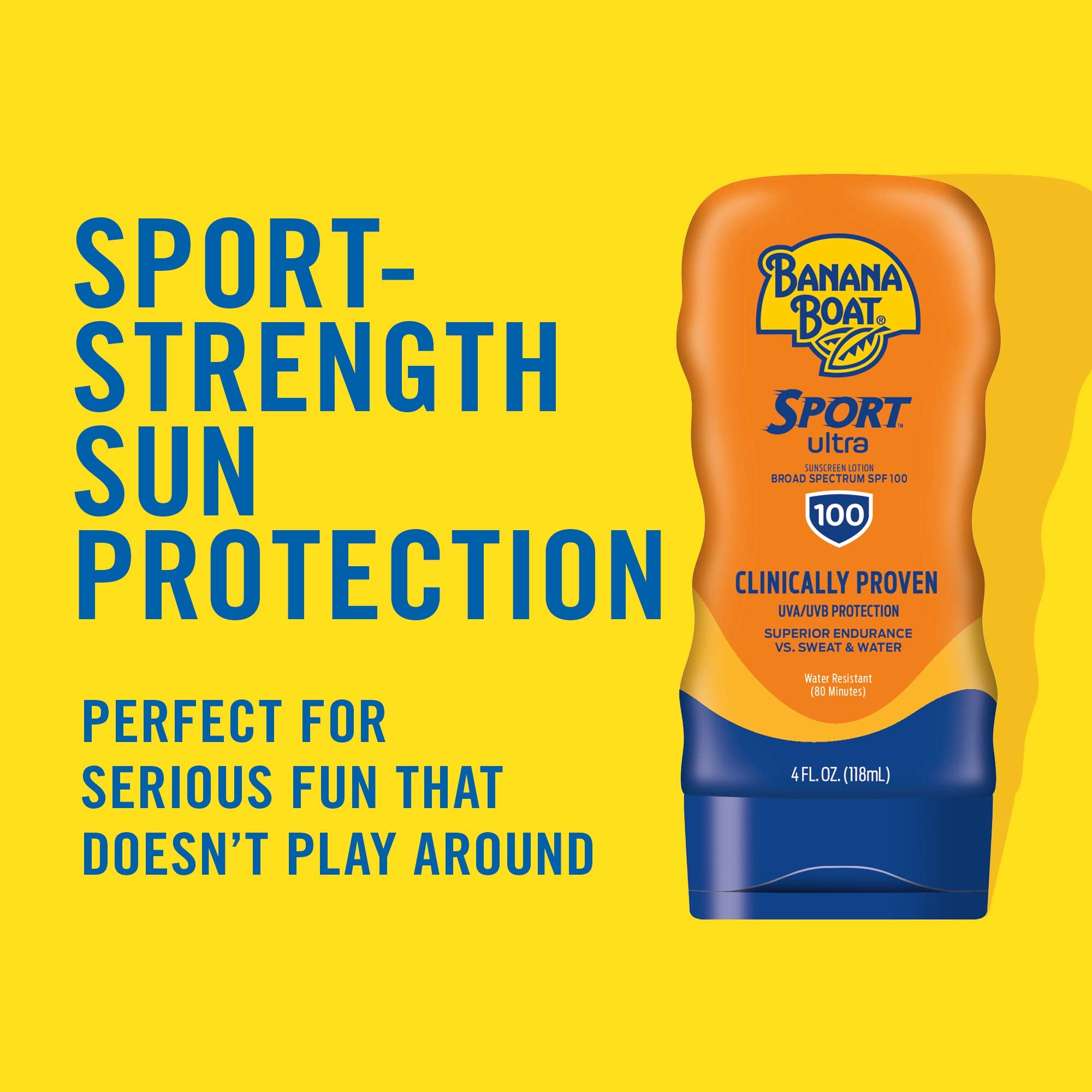 Banana Boat Sport Ultra SPF 50 Sunscreen Lotion, 12oz | Banana Boat Sunscreen SPF 50 Lotion, Oxybenzone-Free, Sunblock, Family Size, 12oz (Pack of 1)