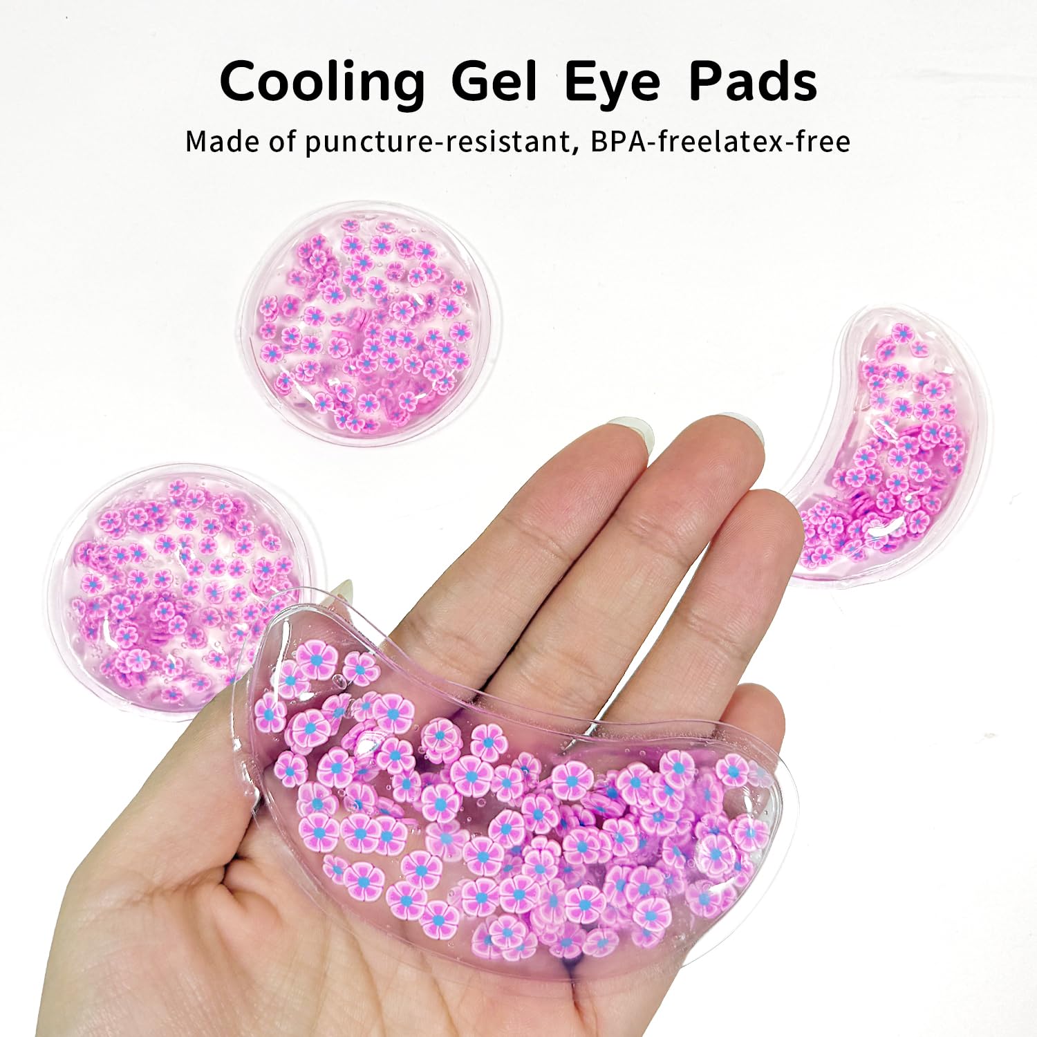4PCS Gel Eye Ice Pack Set Reusable, Cold and Hot Compress for Eyes, Ice Pack for Eyes, Cooling Eye Pads for Eye Strain, Swelling, Redness, Dark Circles, Puffy Eyes, and Eye Recovery Surgery.