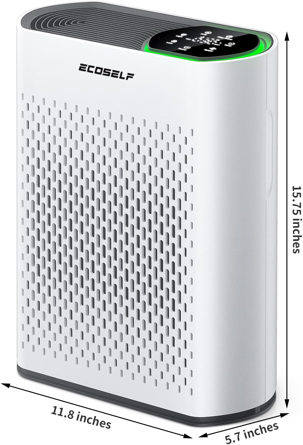 Smart Air Purifiers for Large Room, Cleans 2,400 ft² in 30 Mins, 3-Stage True HEPA, 360° Airflow, Smart WiFi App Control, Ultra-Quiet 20dB Sleep Mode