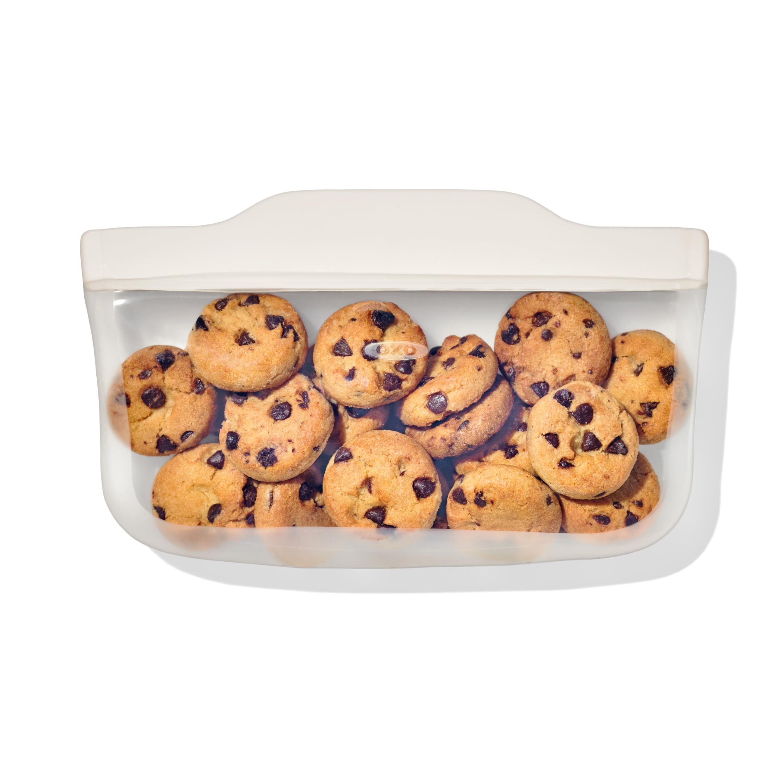 OXO Good Grips Silicone Reusable Bag – Stand-Up Snack (12 oz) – Oat