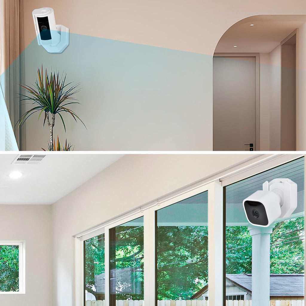 StartVision 3 Pack Blink Camera Wall Mount for Blink Outdoor 2K+ / Outdoor 4 /Mini 2K+/ Mini 2 / Mini/Blink Indoor Camera, No Drill No Screws Adhesive Wall Mount (Black)