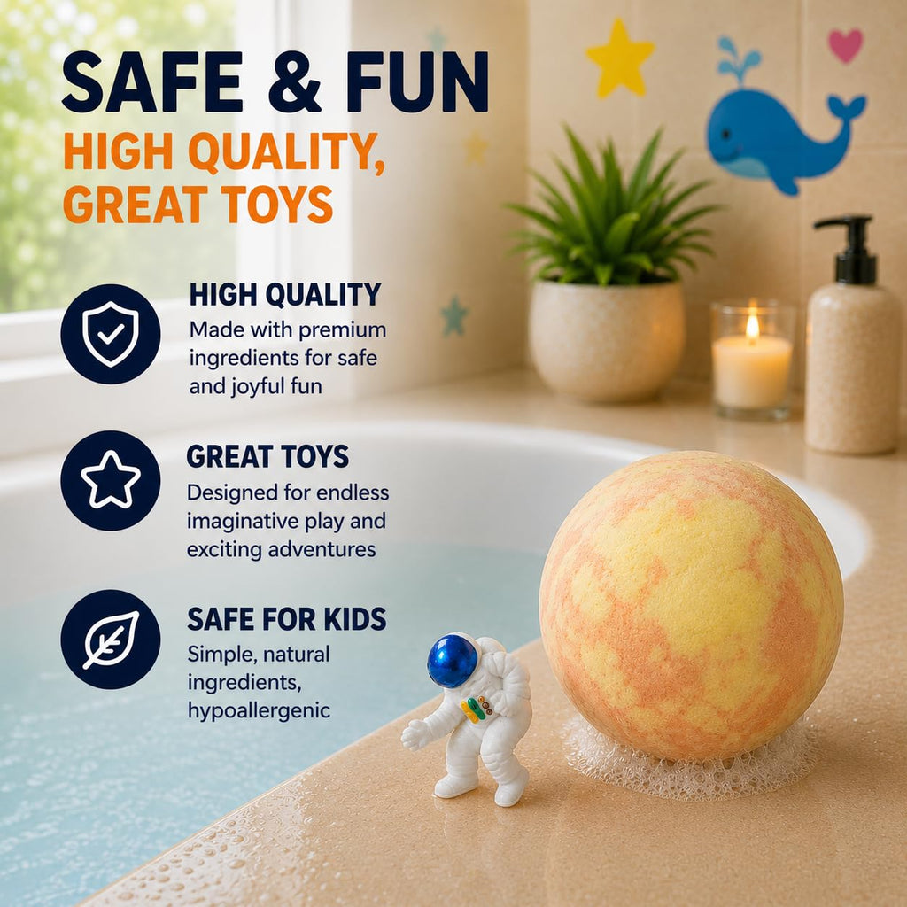 EvolutionUSA Refresh Bath Bombs for Women & Kids – 24 Bath Bombs Mini Sized, Organic Bathbomb Set, Women & Kids Bath Fizz, Luxury Gift for Mother’s Day, Easter, Valentines, Birthday or Self Care