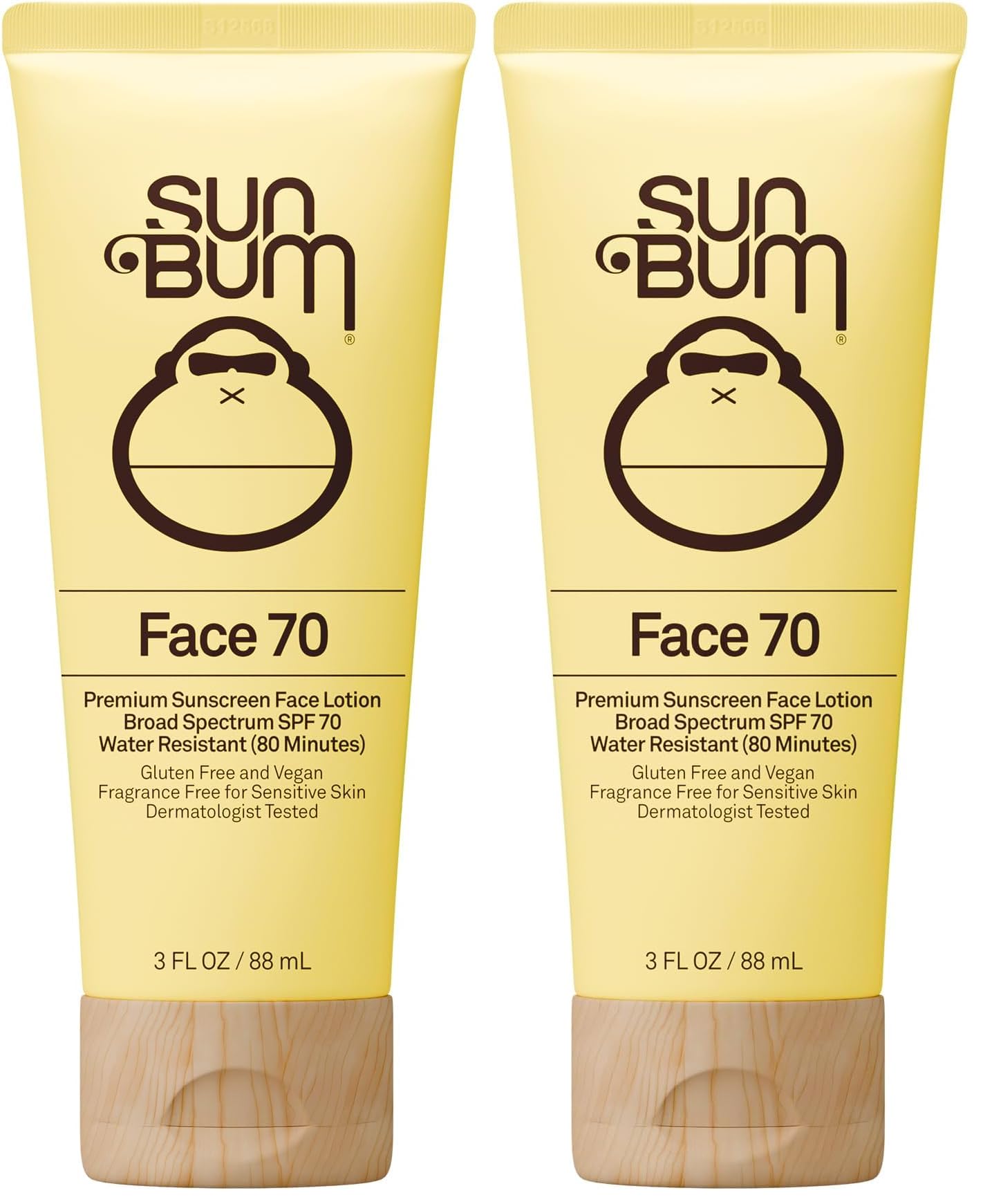 Sun Bum Original SPF 50 Sunscreen Face Lotion - Broad Spectrum Moisturizing Facial Sunscreen with Vitamin E - Travel Size - 3 oz