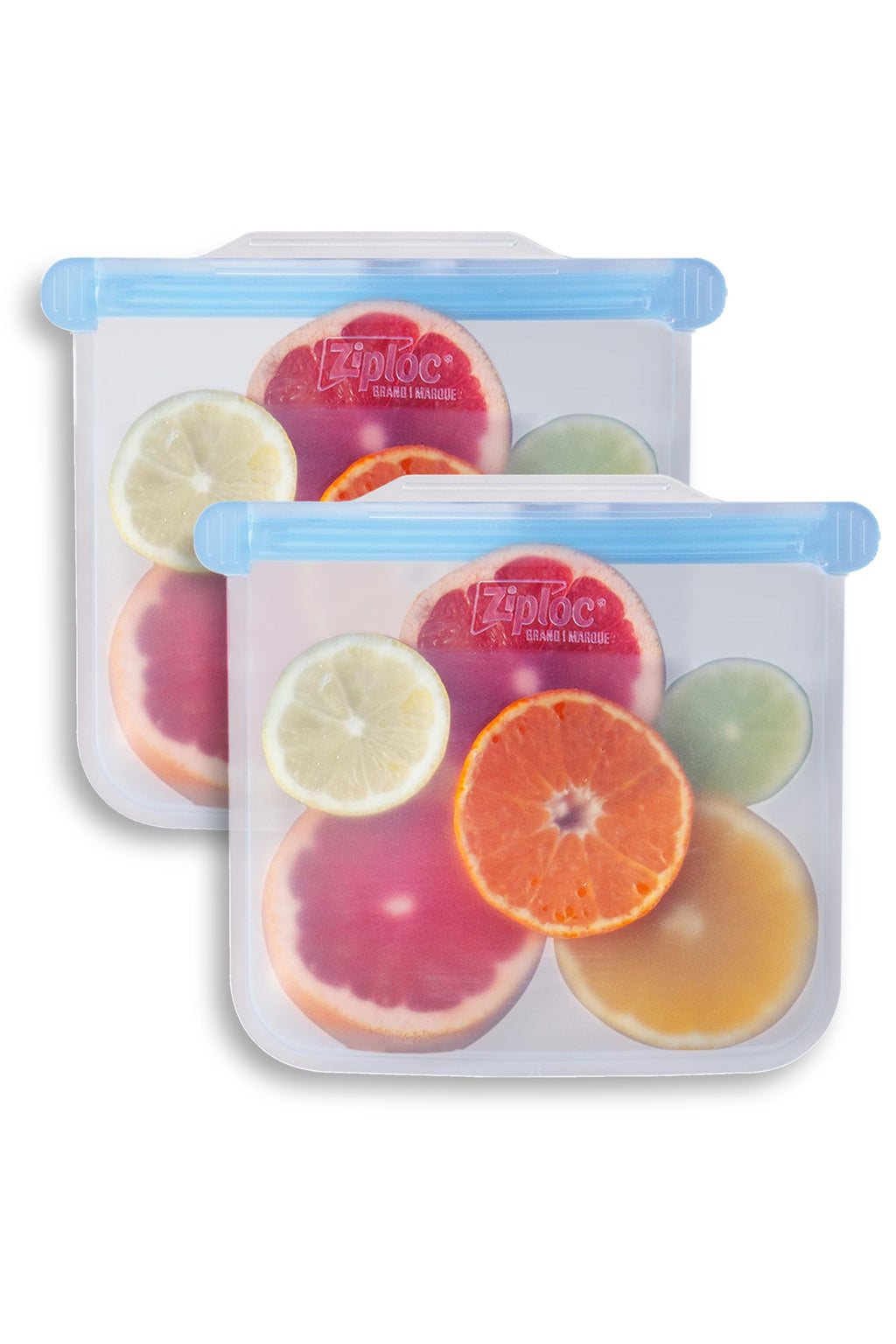 Ziploc Endurables Medium Pouch, 2 Cups, Reusable Silicone Bags and Food Storage Meal Prep Containers for Freezer, Oven, and Microwave, Dishwasher Safe, 2 Pack