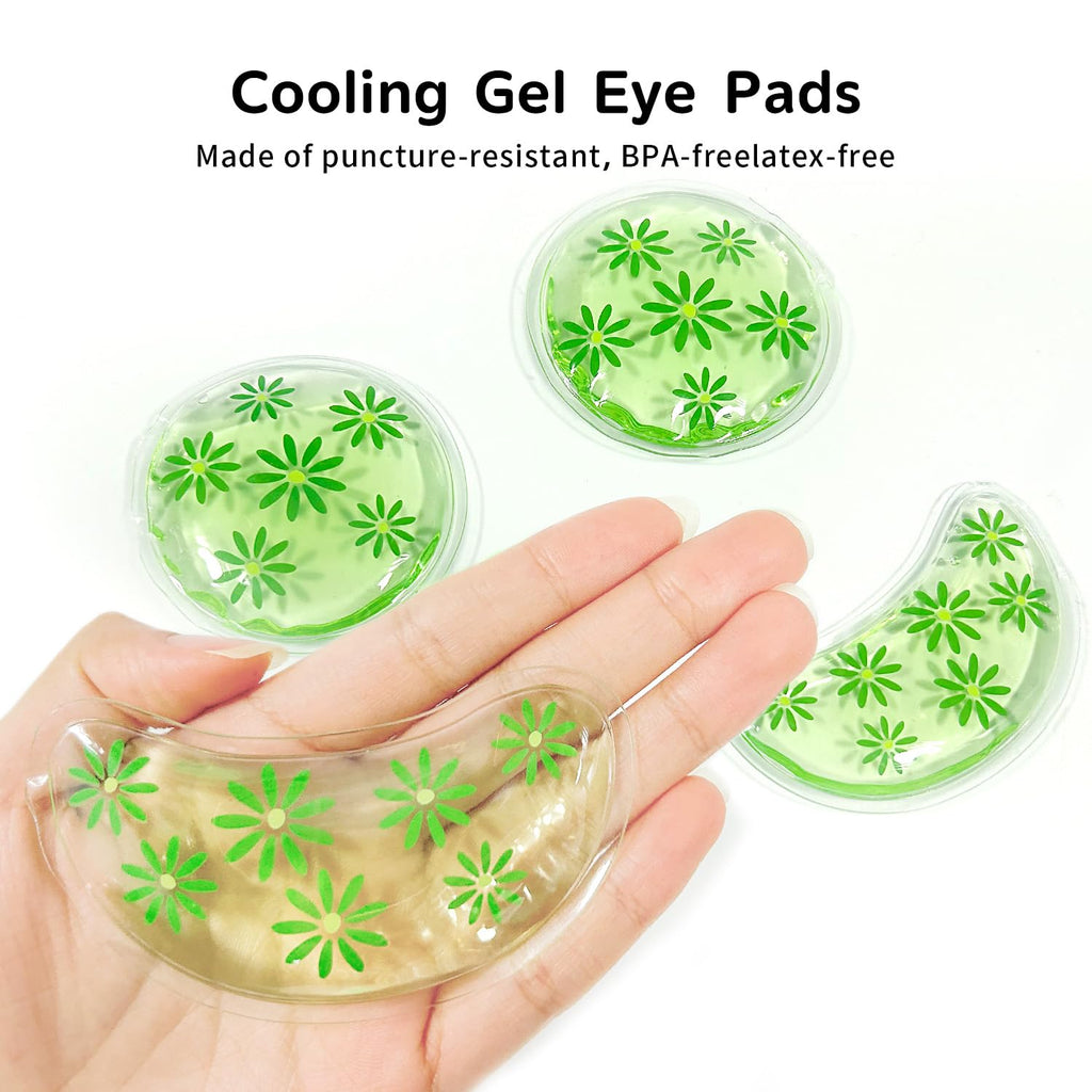 4PCS Gel Eye Ice Pack Set Reusable, Cold and Hot Compress for Eyes, Ice Pack for Eyes, Cooling Eye Pads for Eye Strain, Swelling, Redness, Dark Circles, Puffy Eyes, and Eye Recovery Surgery.