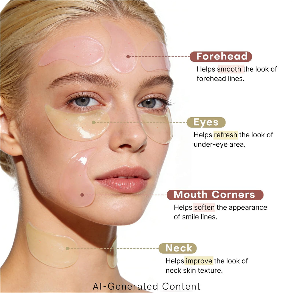 dewyhour Retinol Collagen Firming Hydrogel Patches - Under Eye Patches for Puffy Eyes & Dark Circles, Moisturizing Eye Mask with Caffeine & Hyaluronic Acid, Gentle Korean Skincare