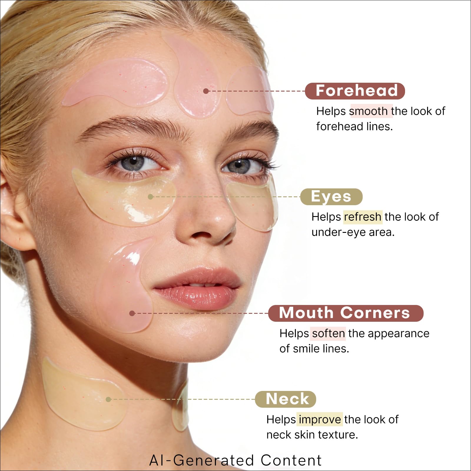 dewyhour Retinol Collagen Firming Hydrogel Patches - Under Eye Patches for Puffy Eyes & Dark Circles, Moisturizing Eye Mask with Caffeine & Hyaluronic Acid, Gentle Korean Skincare