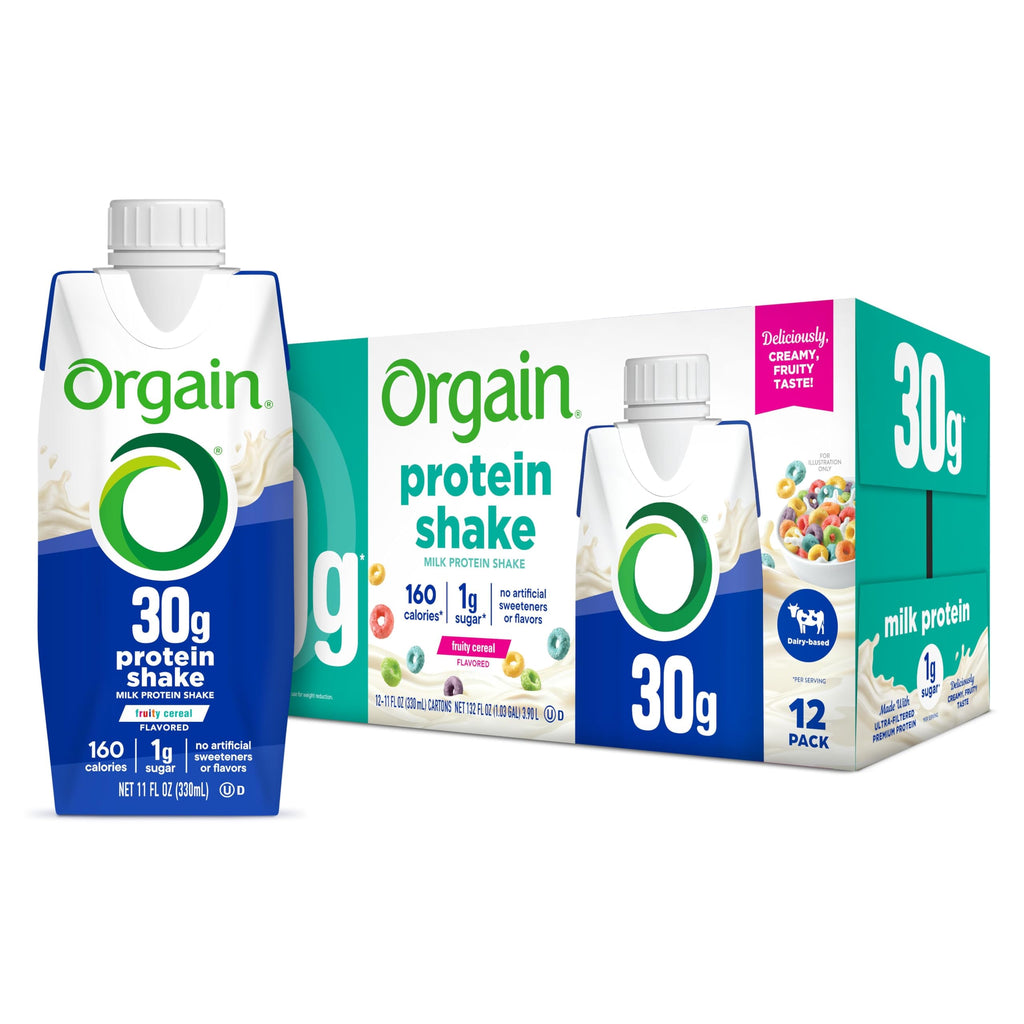 Orgain 30g High Protein Shake, Dairy Isolate Milk Protein, Chocolate Fudge, 5g BCAAs, 1g Sugar Per Serving, Meal Replacement, Ready to Drink, Keto Friendly, Gluten-Free 11 Fl Oz (Pack of 12)