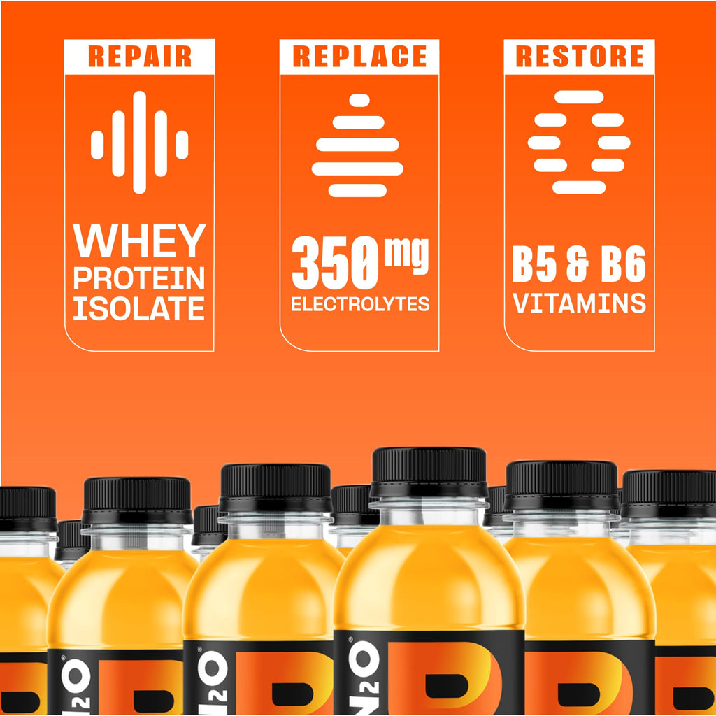 Protein2o 2-in-1 Clear Whey Protein & Electrolyte Beverage, 20g Protein, Gluten-Free, Keto, 16.9 fl oz Bottles (12 Count Variety Pack)