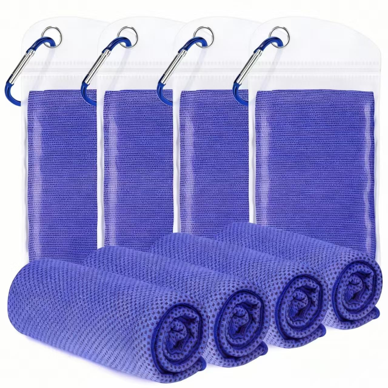 4 Pack Cooling Towels for Neck and Face(40"x12"), Cooling Neck Wraps, Ice Towel for Hot Weather, Soft Breathable Gym Towel, Cool Towel for Workout, Camping, Yoga, Sport, Running